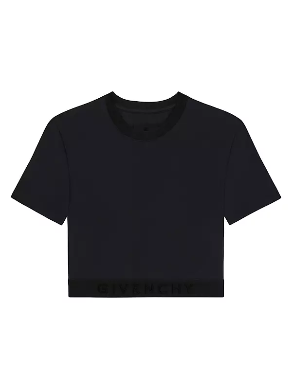 T-shirt in ribbed jersey jacquard