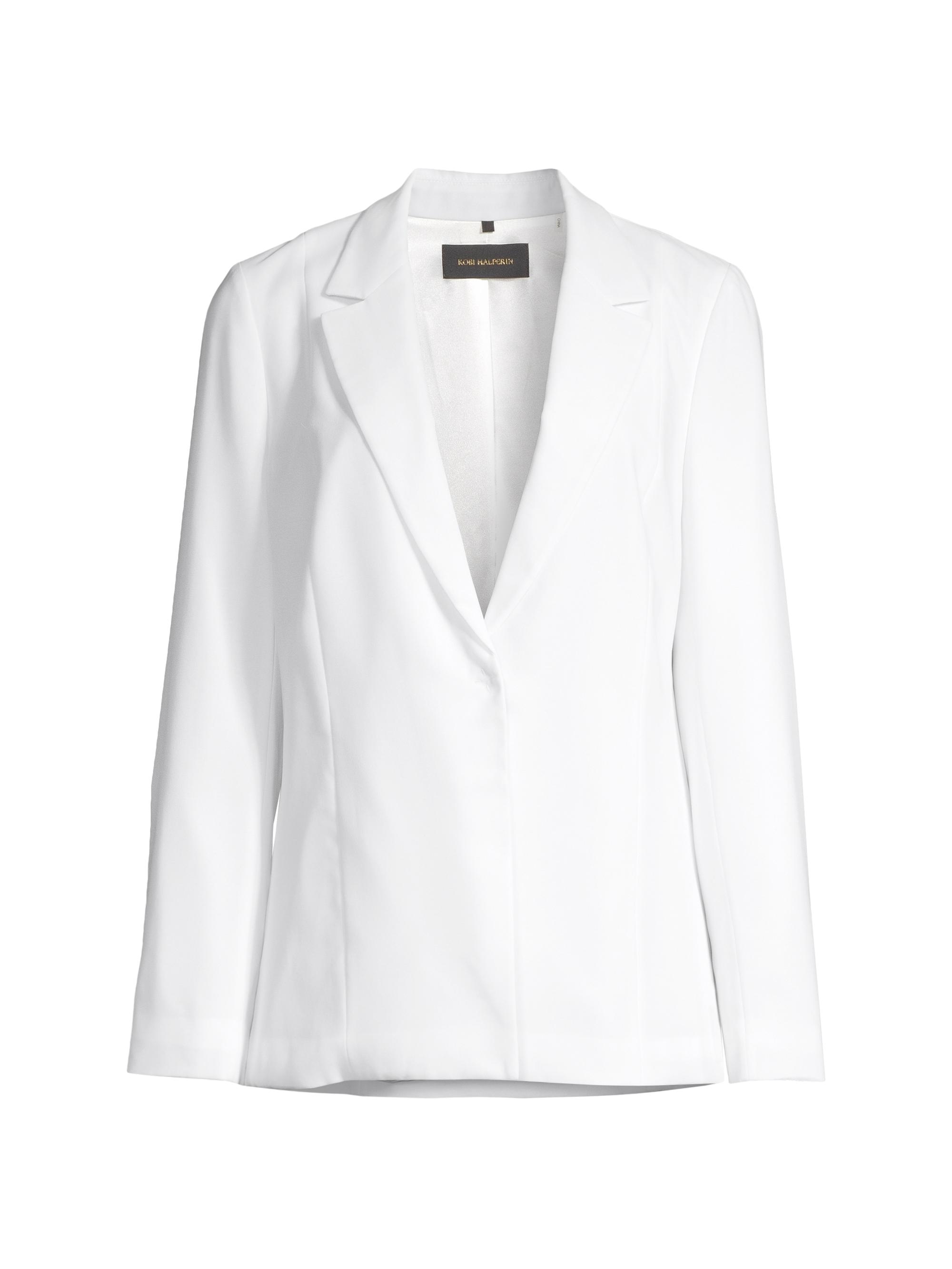 Kobi Halperin Women's Hunter Crepe Chiffon Blazer - White