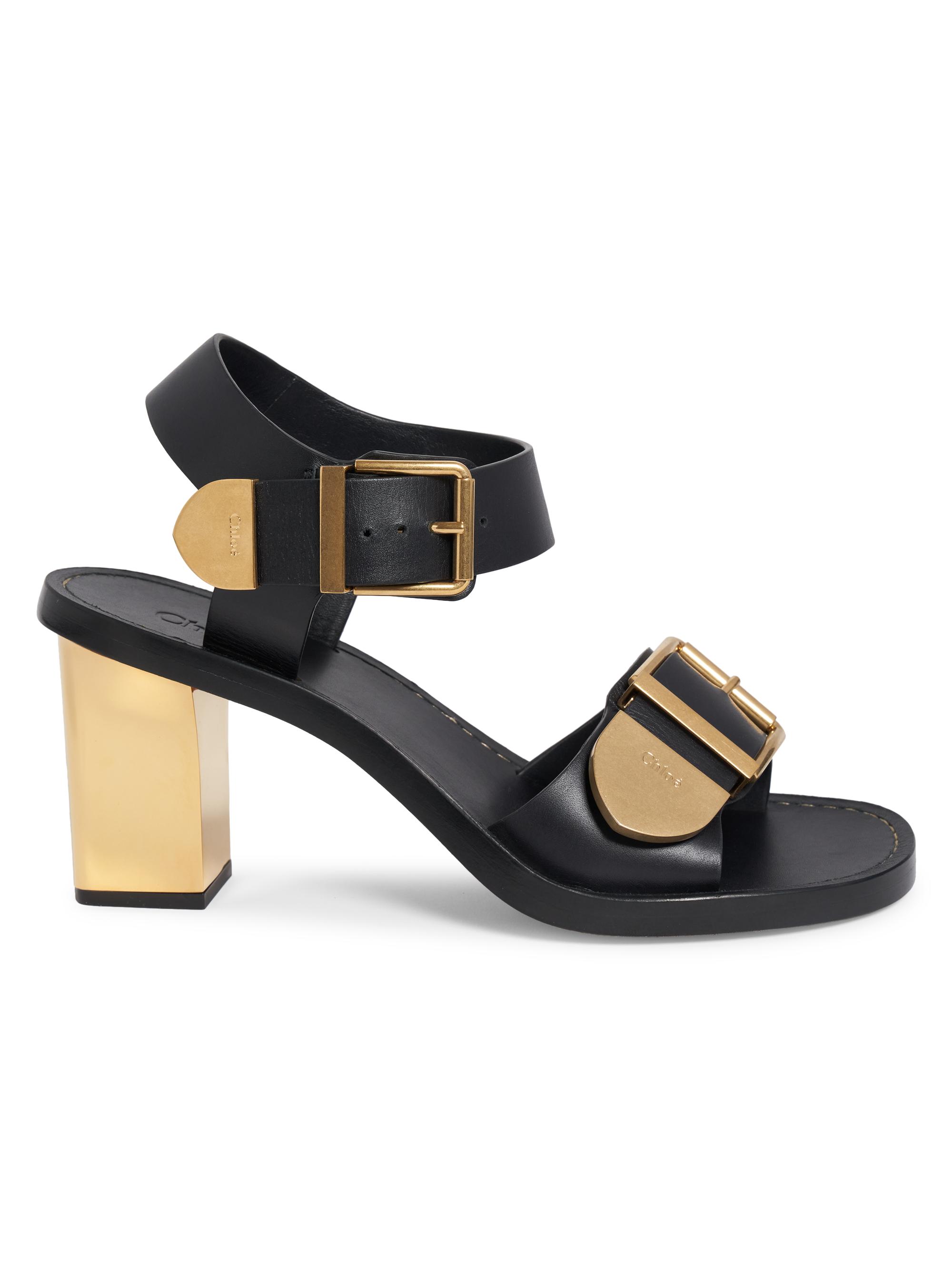Chloé Women's Rebecca 73MM Leather Sandals - Black