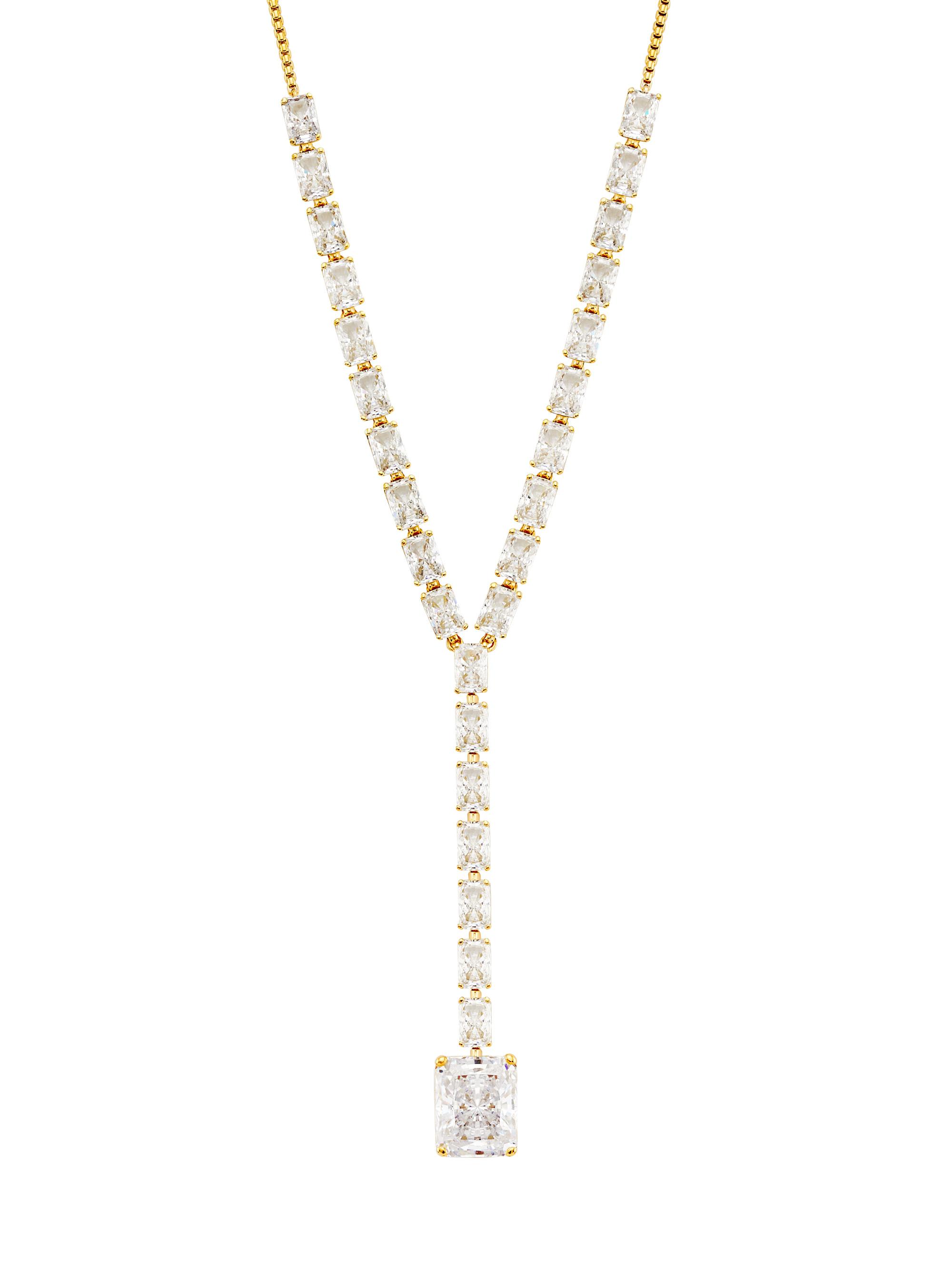 Adriana Orsini Women's Naomi 18K-Gold-Plated & Cubic Zirconia Y-Necklace - Gold