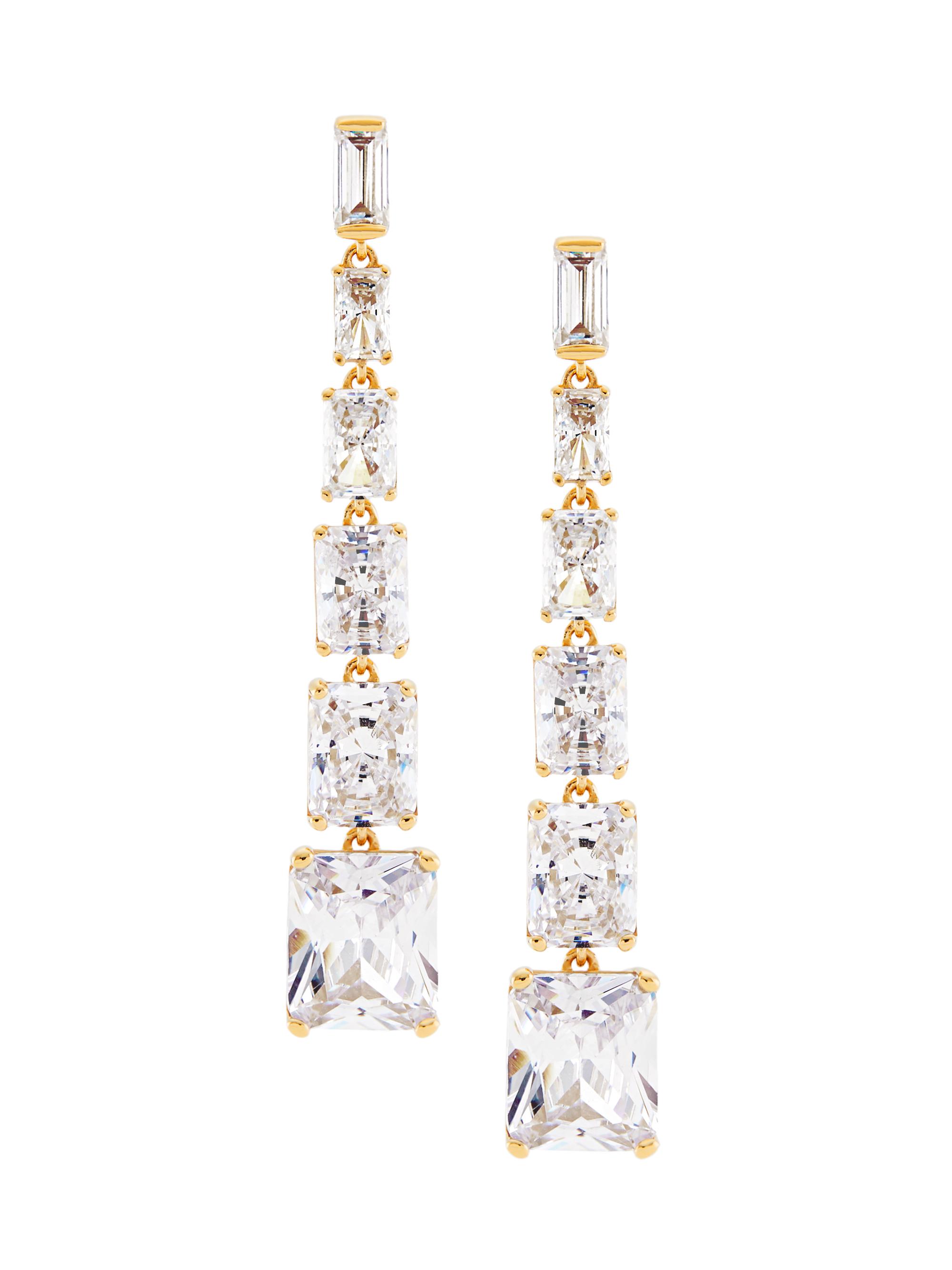 Adriana Orsini Women's Naomi 18K-Gold-Plated & Cubic Zirconia Drop Earrings - Gold