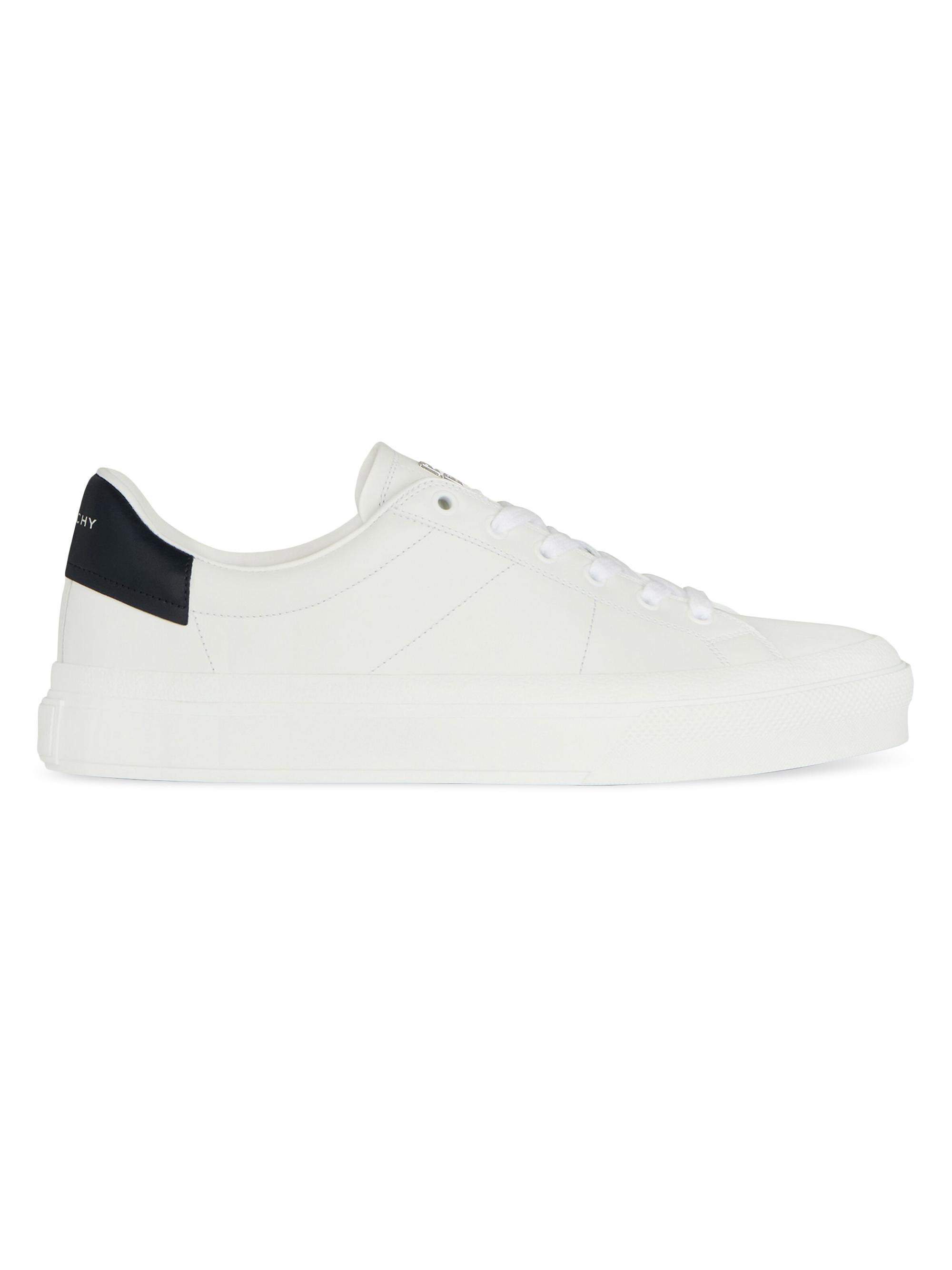Givenchy Men's City Court Lace-Up Sneakers - White Black