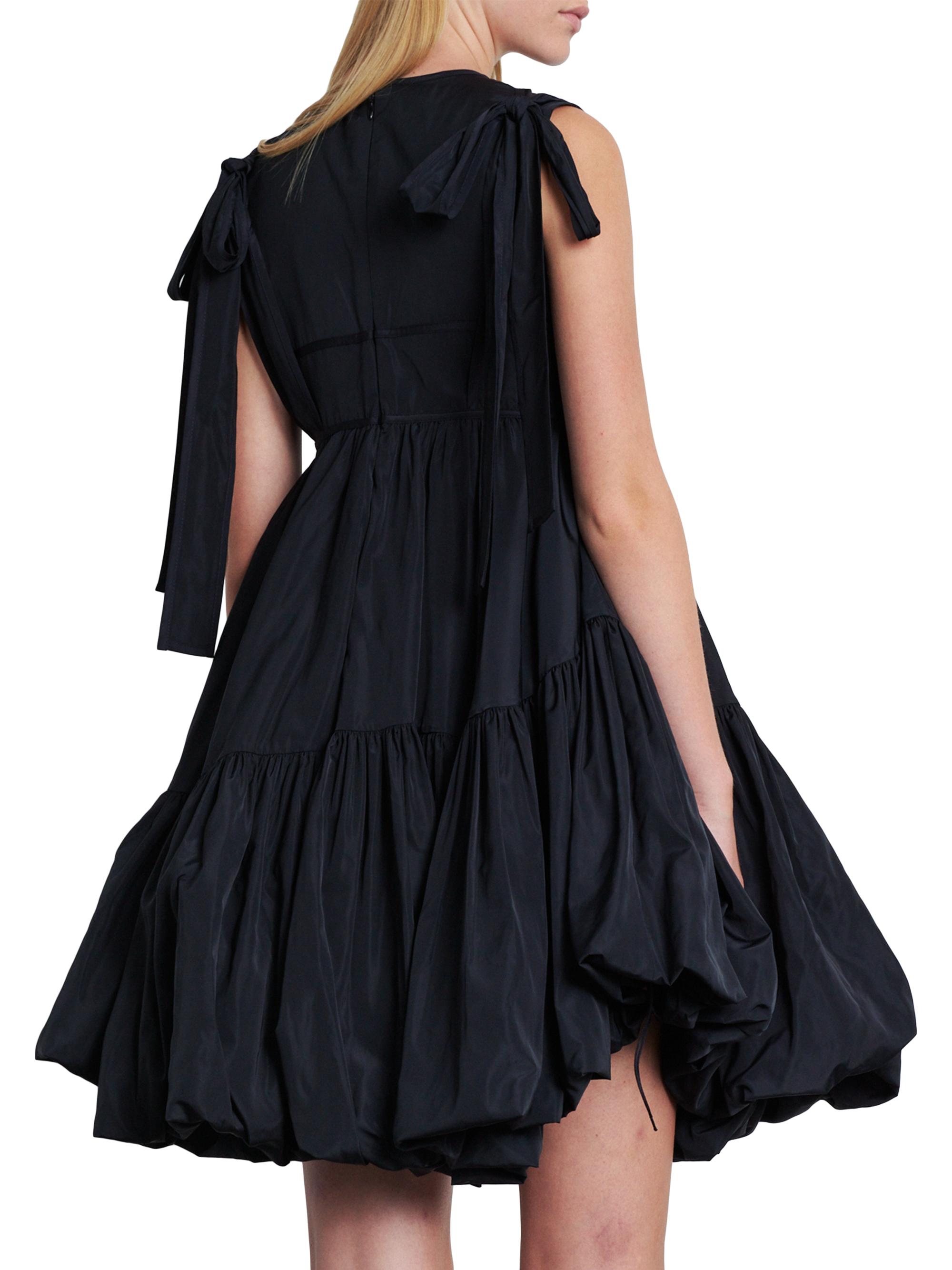 Cecilie Bahnsen Divya Faille Gathered Minidress | Saks Fifth Avenue