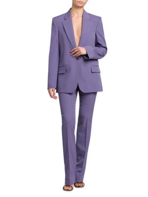 Stella McCartney single-breasted wool blazer - Purple