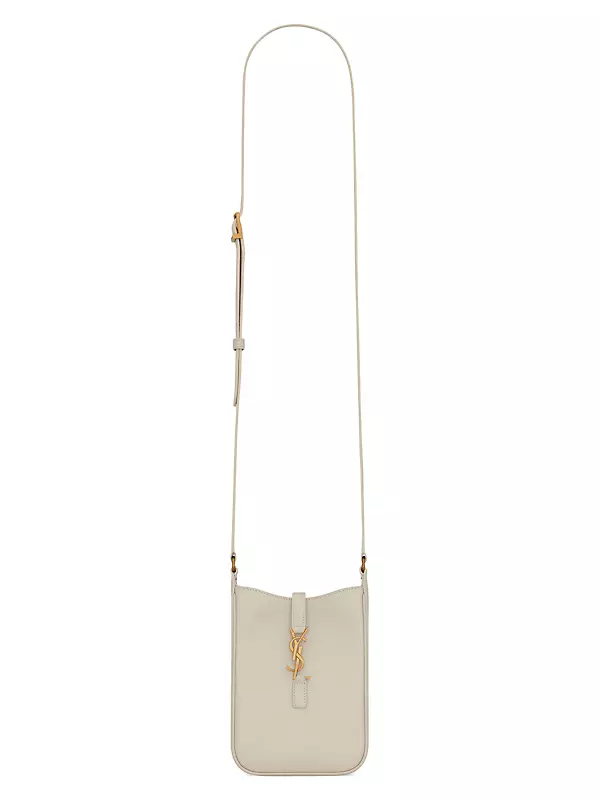 Shop Saint Laurent Le 5 a 7 Mini Vertical in Shiny Leather | Saks 