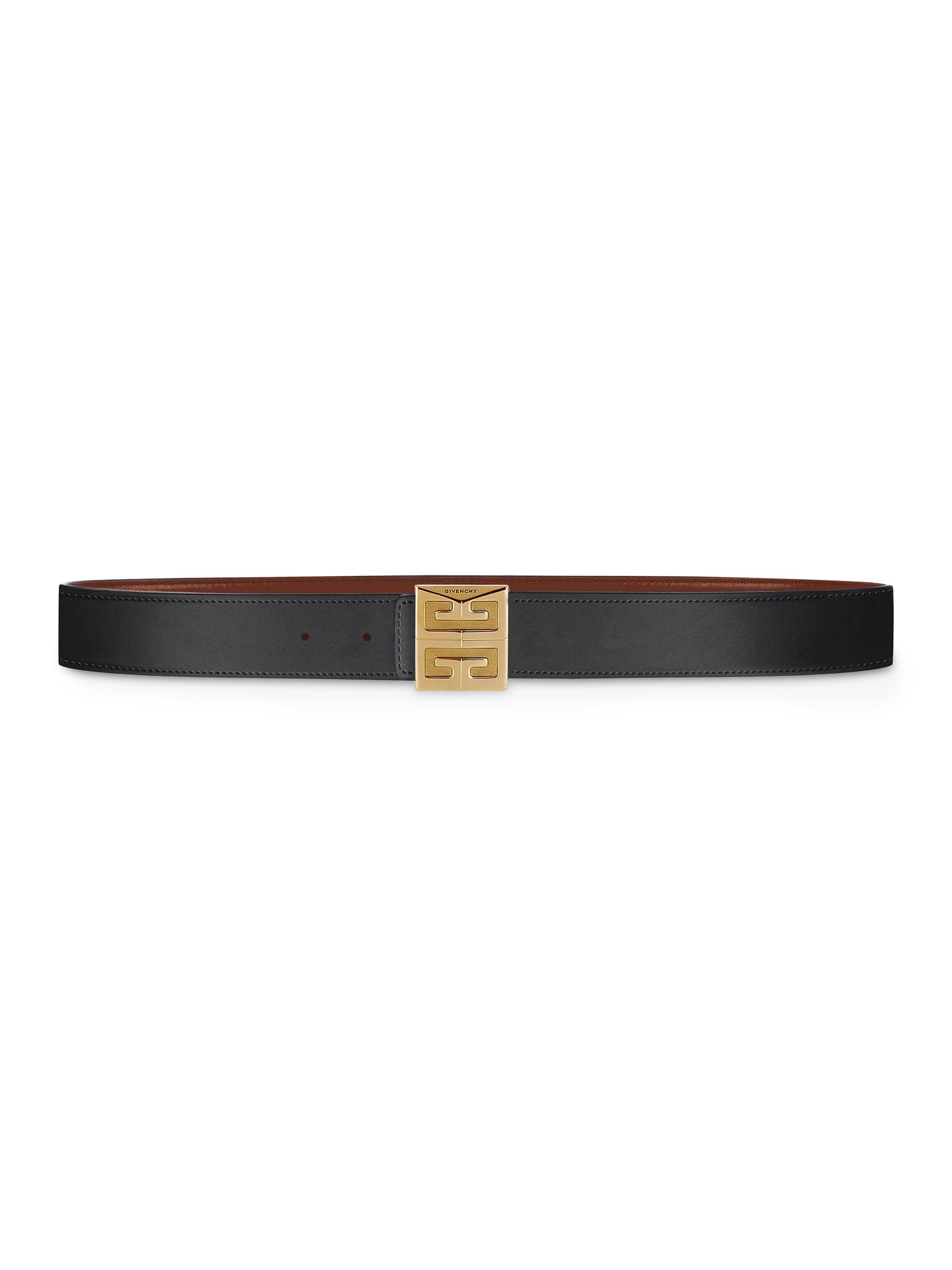 Givenchy Men's 4G Reversible Belt in 4G Leather - Brown Black