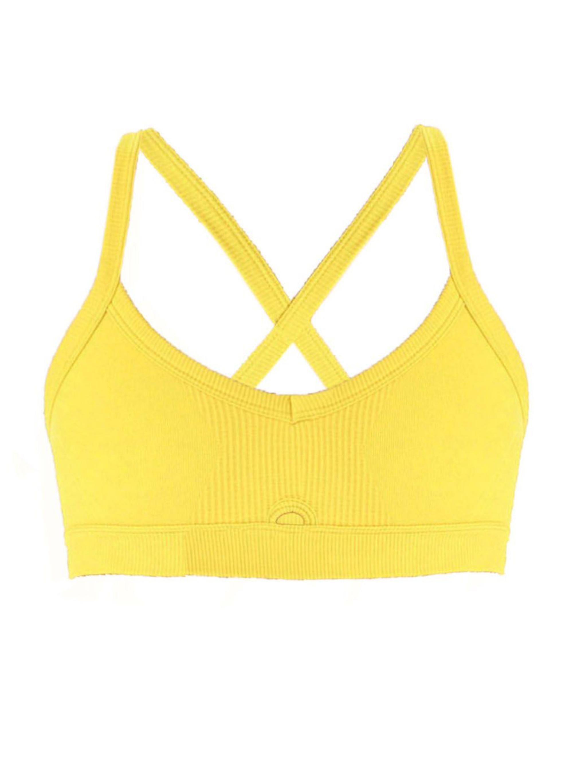 Alala Women's Barre Cami Bra - Yellow