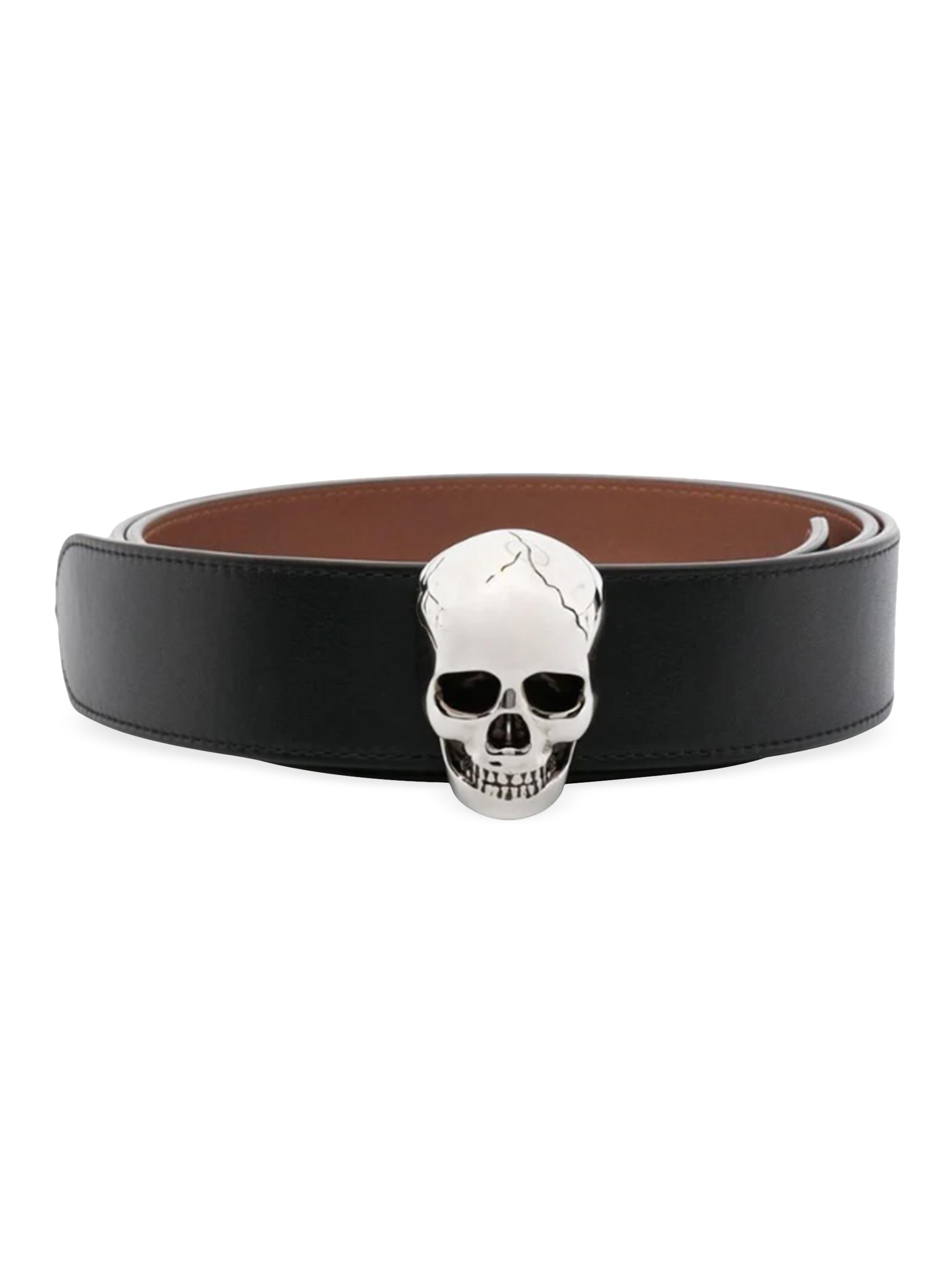 Alexander McQueen Sharp revesible belt - Black