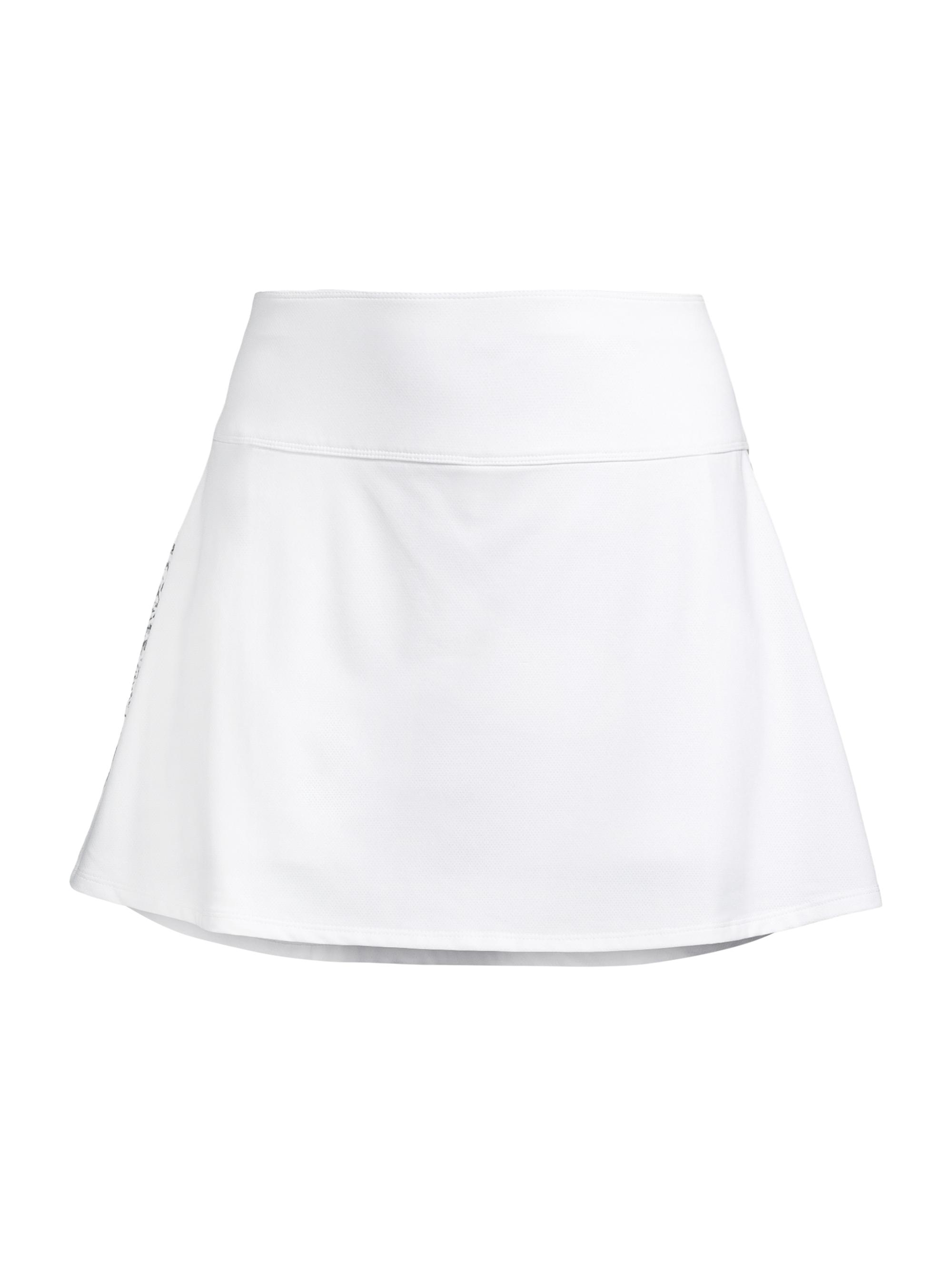 Zero Restriction Women's Susie Floral-Trim Tennis Skirt - White