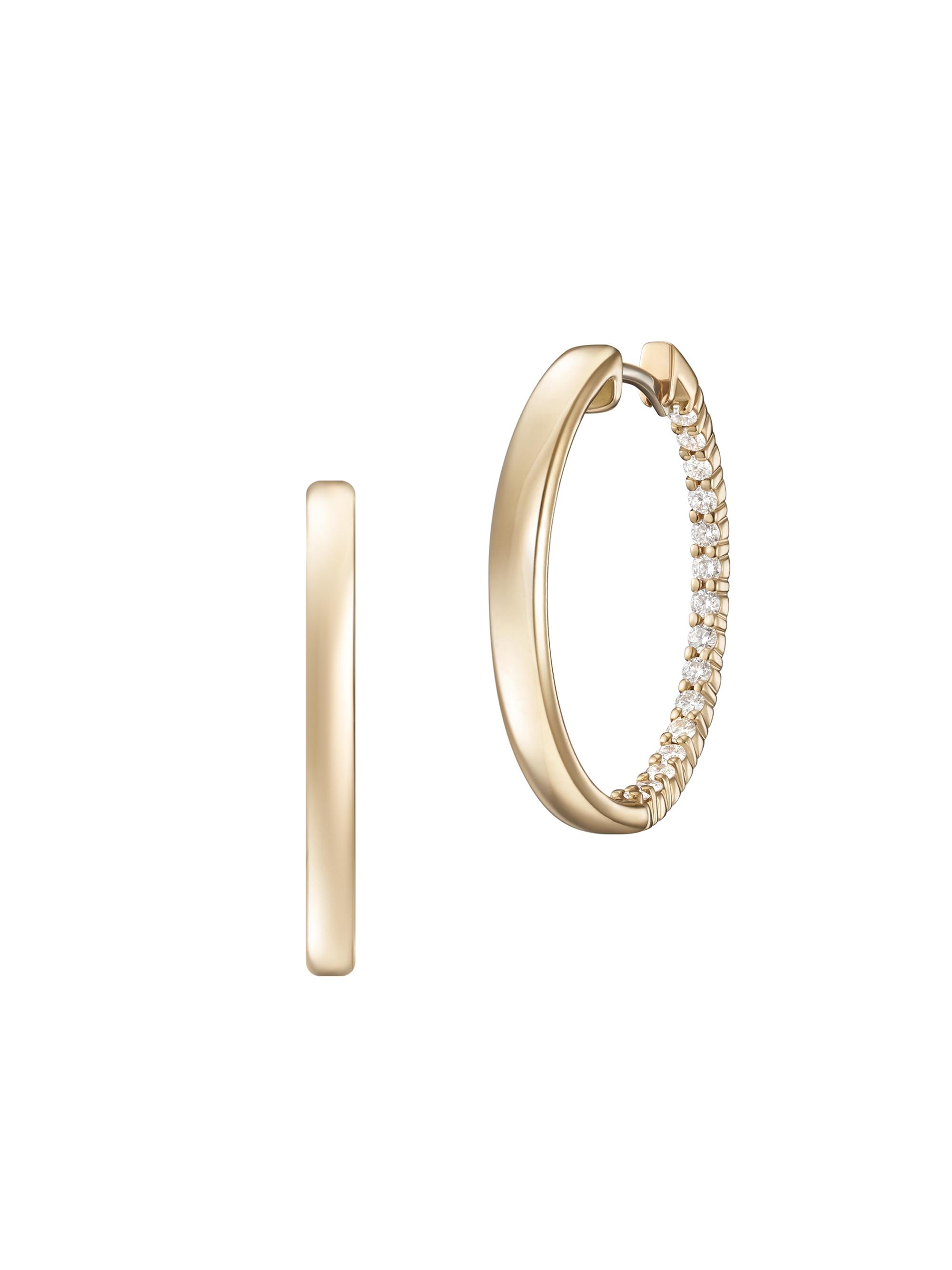 Melissa Kaye Women's Lenox 18K Yellow Gold & 0.42 TCW Diamond  Hoop Earrings - Yellow Gold