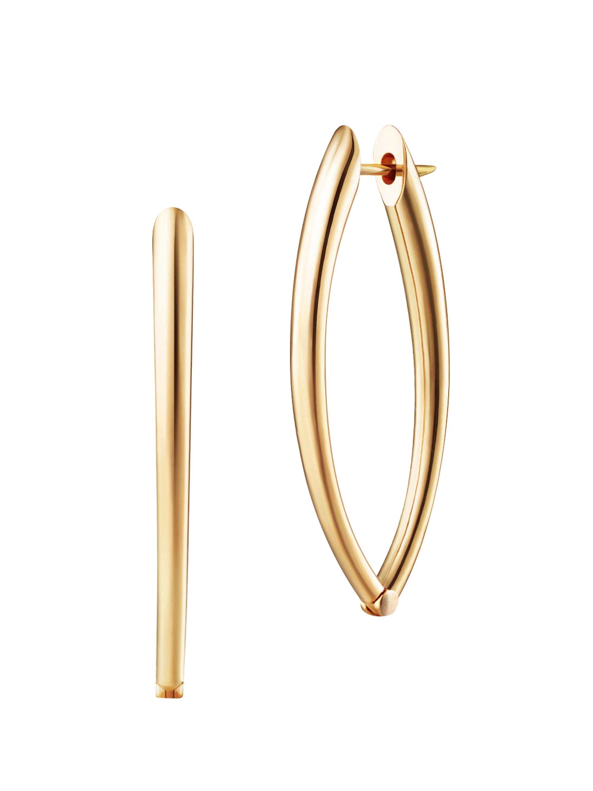 Melissa Kaye Women's Cristina 18K Yellow Gold  Marquise Hoop Earrings - Yellow Gold