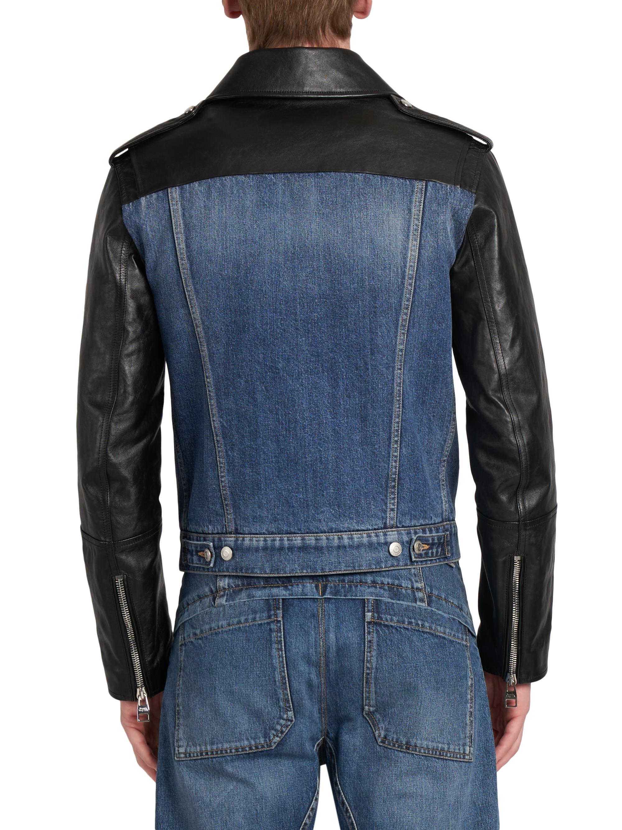 トリペット　Alexander McQueen デニムジャケット Alexander McQueen zip-up Denim Jacket | Blue | FARFETCH