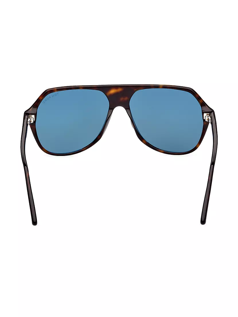 Shop TOM FORD Hayes 55MM Navigator Sunglasses