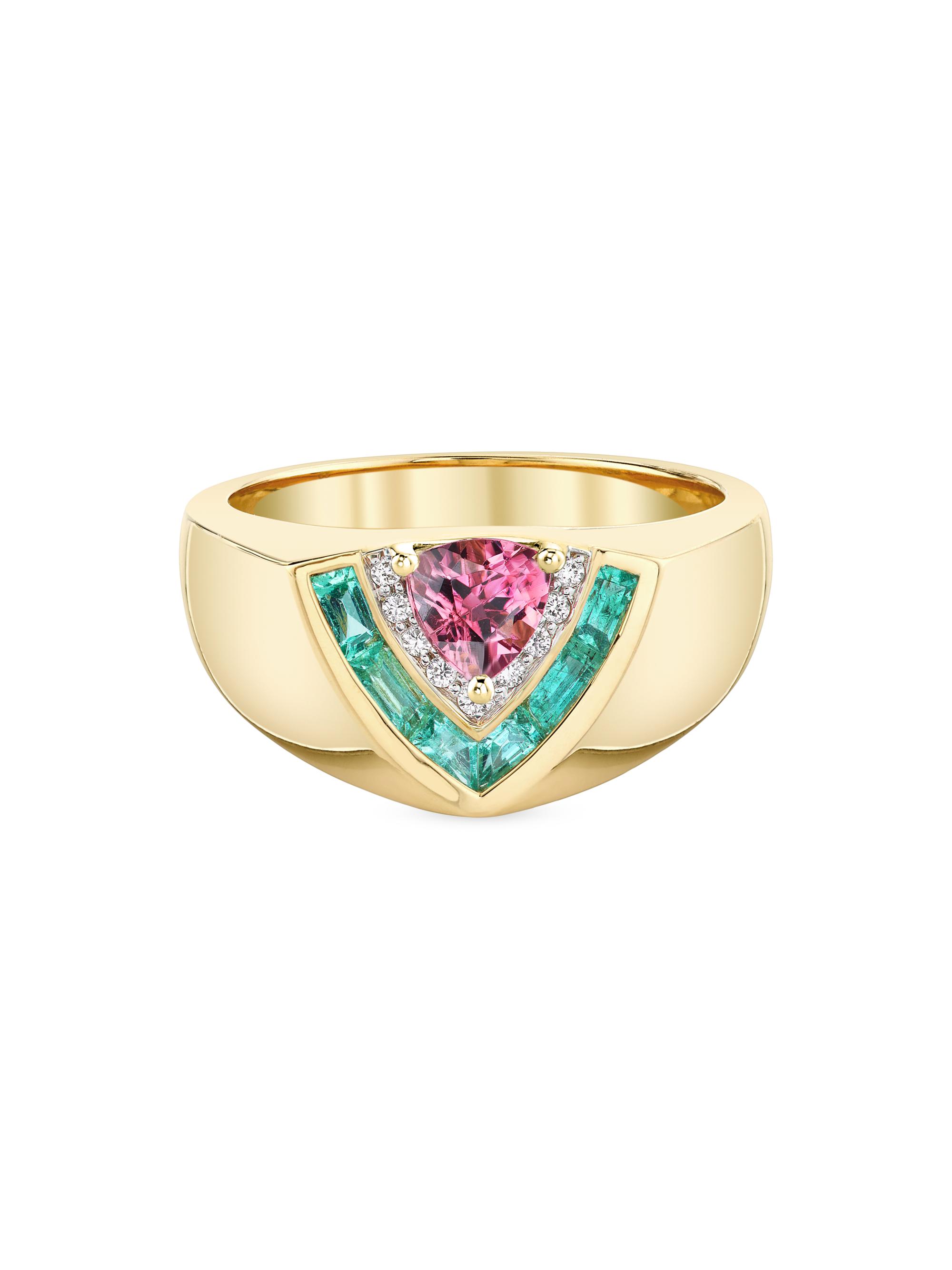 Emily P. Wheeler Women's Tiered 18K Yellow Gold & Multi-Gemstone Ring - Yellow Gold