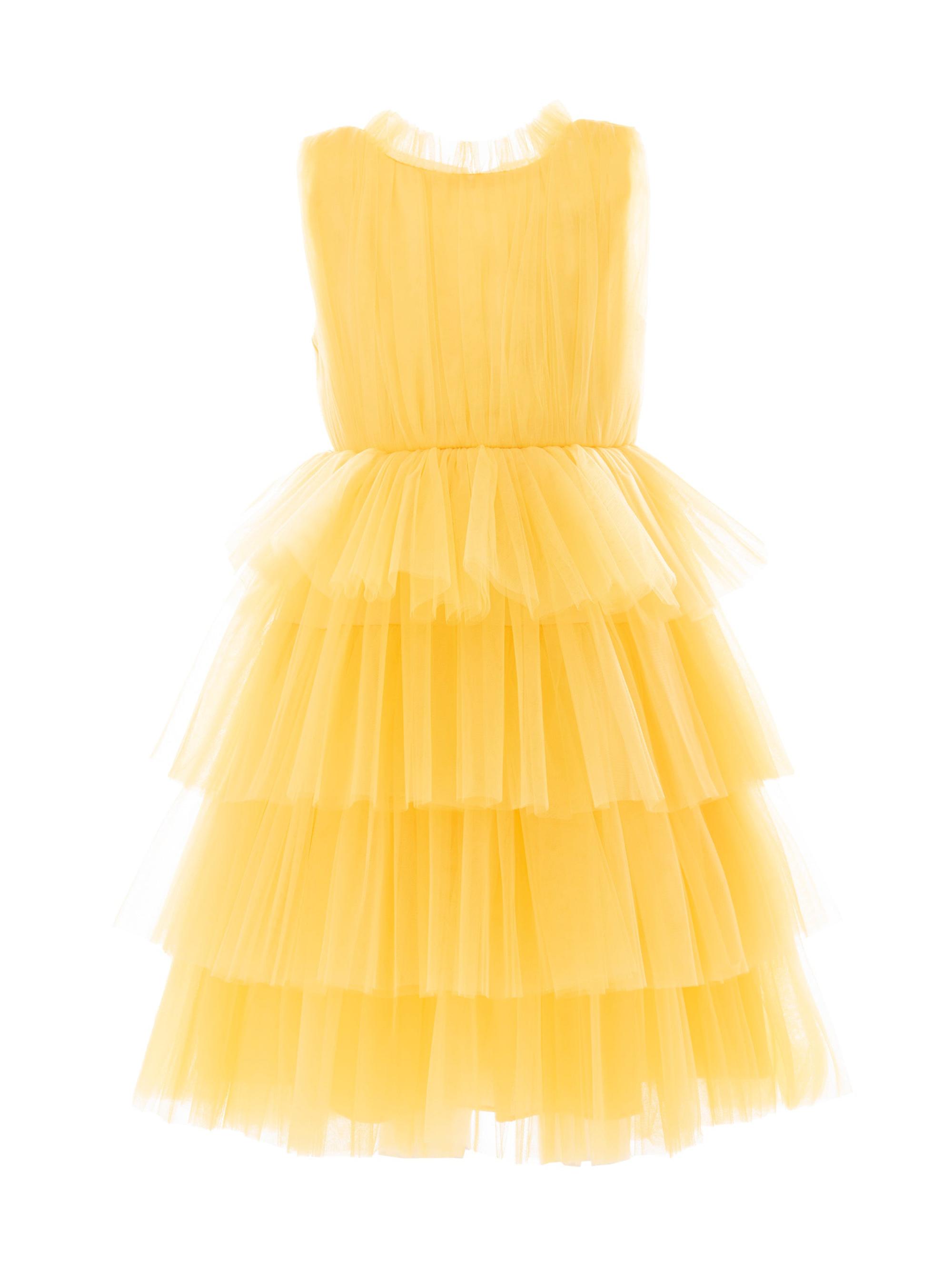 Tulleen Little Girl's & Girl's Farvue Dress - Yellow