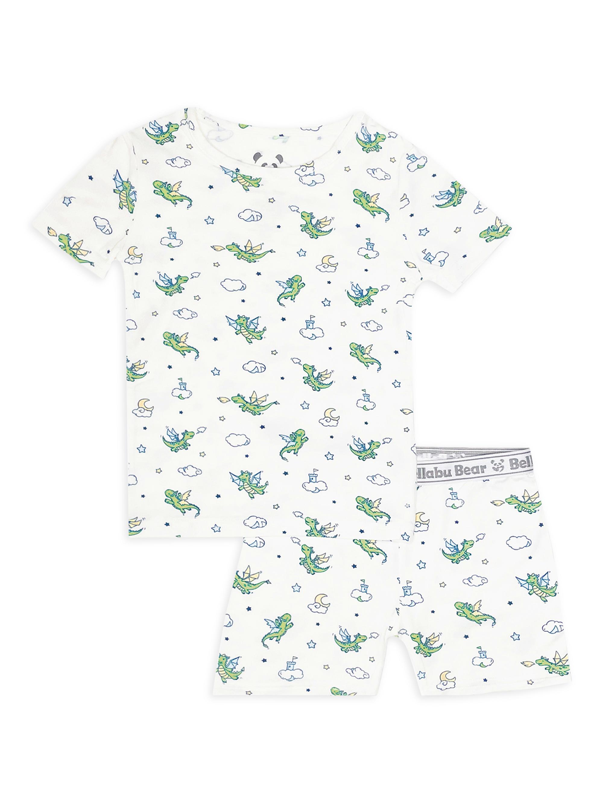 Bellabu Bear Baby Boy's Little Boy's Dragon Print Shorts Set