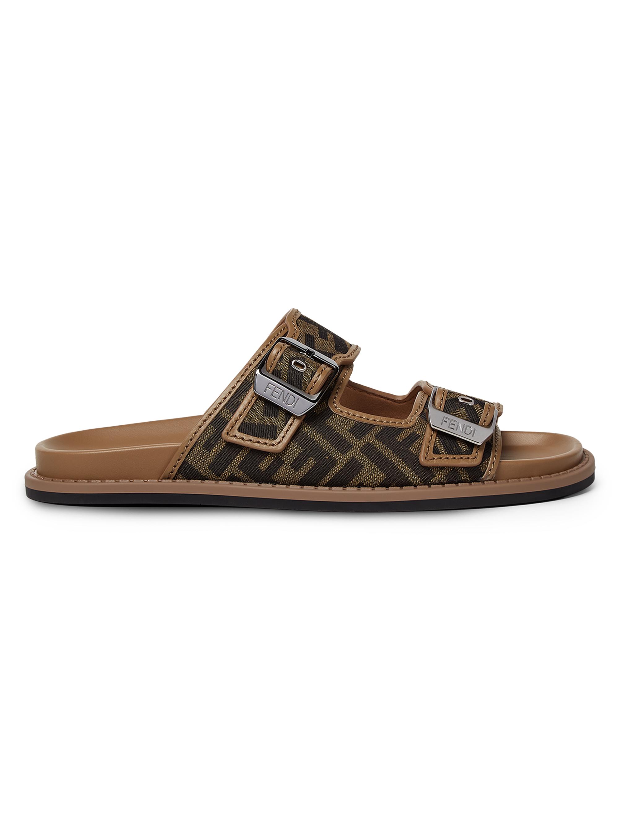 Fendi Cross-Strap FF Logo Sandals | Saks Fifth Avenue