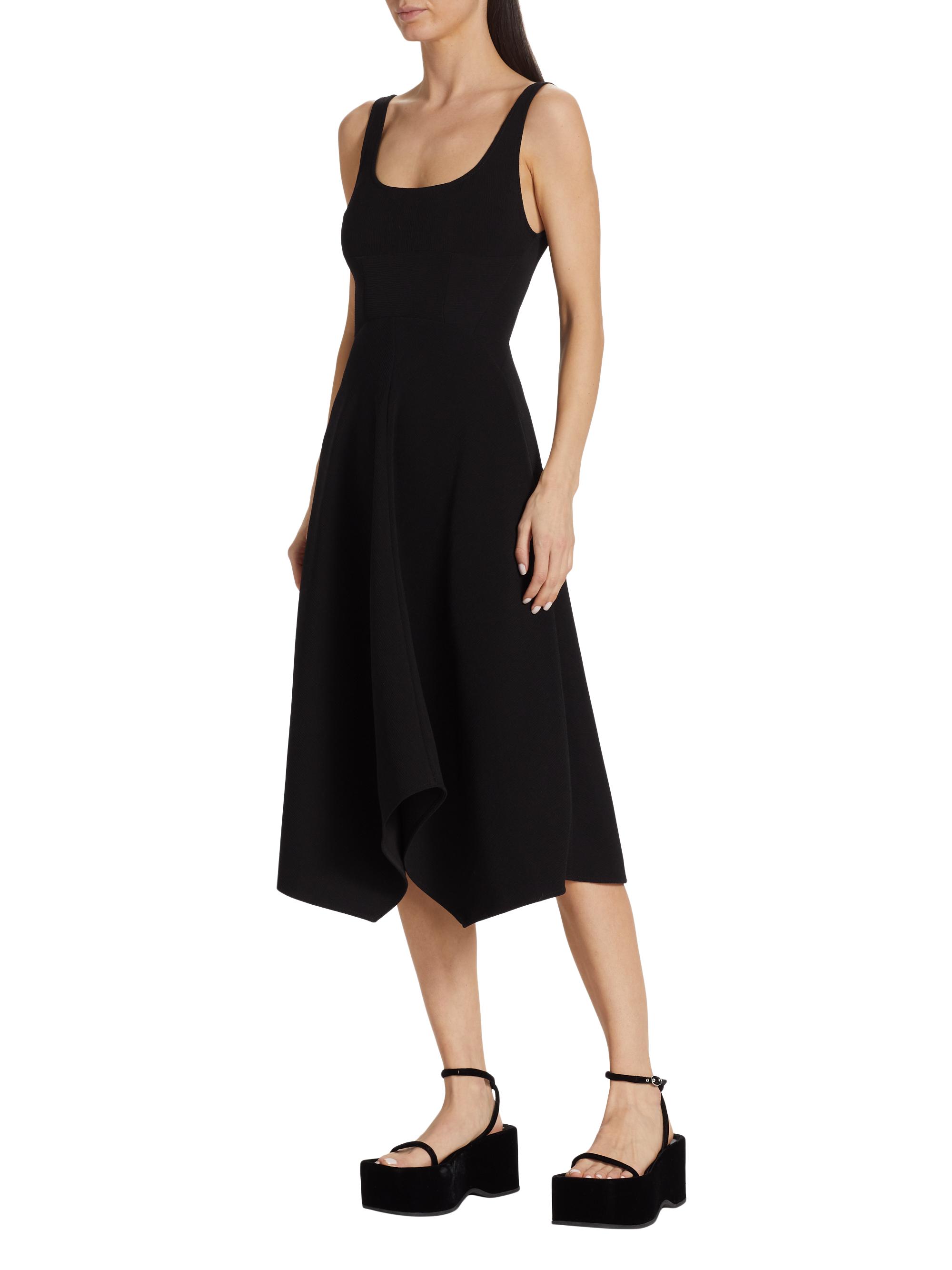 midi dress slit Pleated Spaghetti Strap Midi Dress with Front Slit