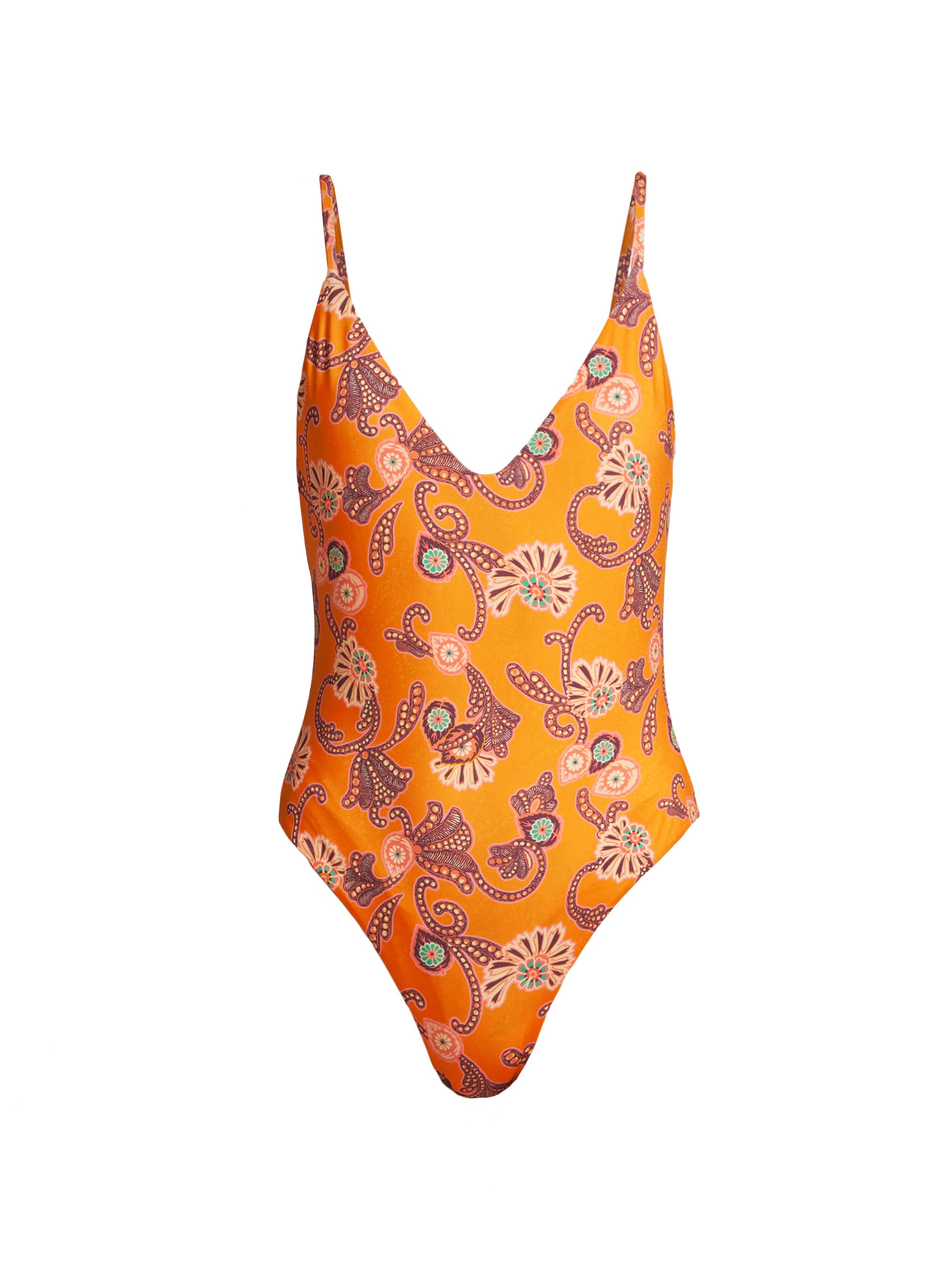 A.L.C. Women's Cleo Scoop One-Piece Swimsuit - Limone Multi