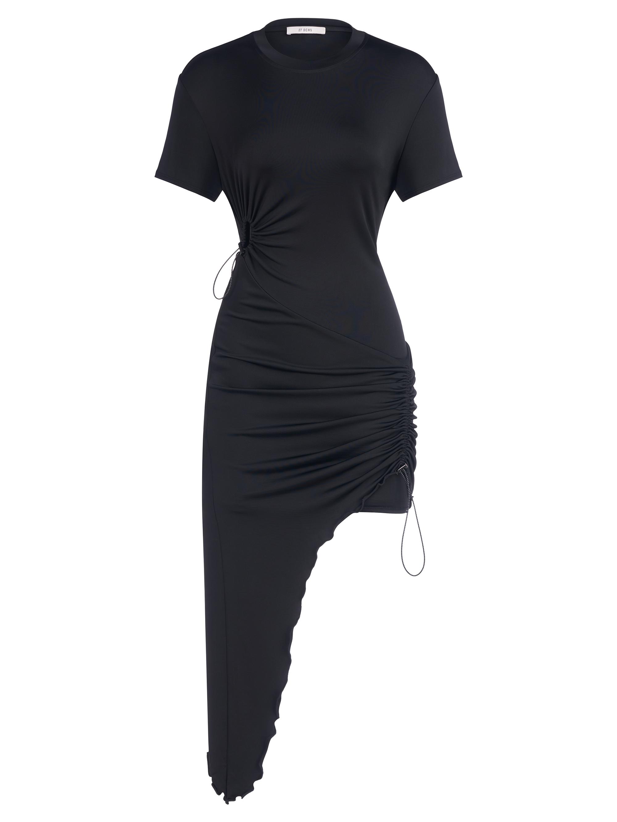 Et Ochs Women's Brielle Drawstring T-Shirt Dress - Black