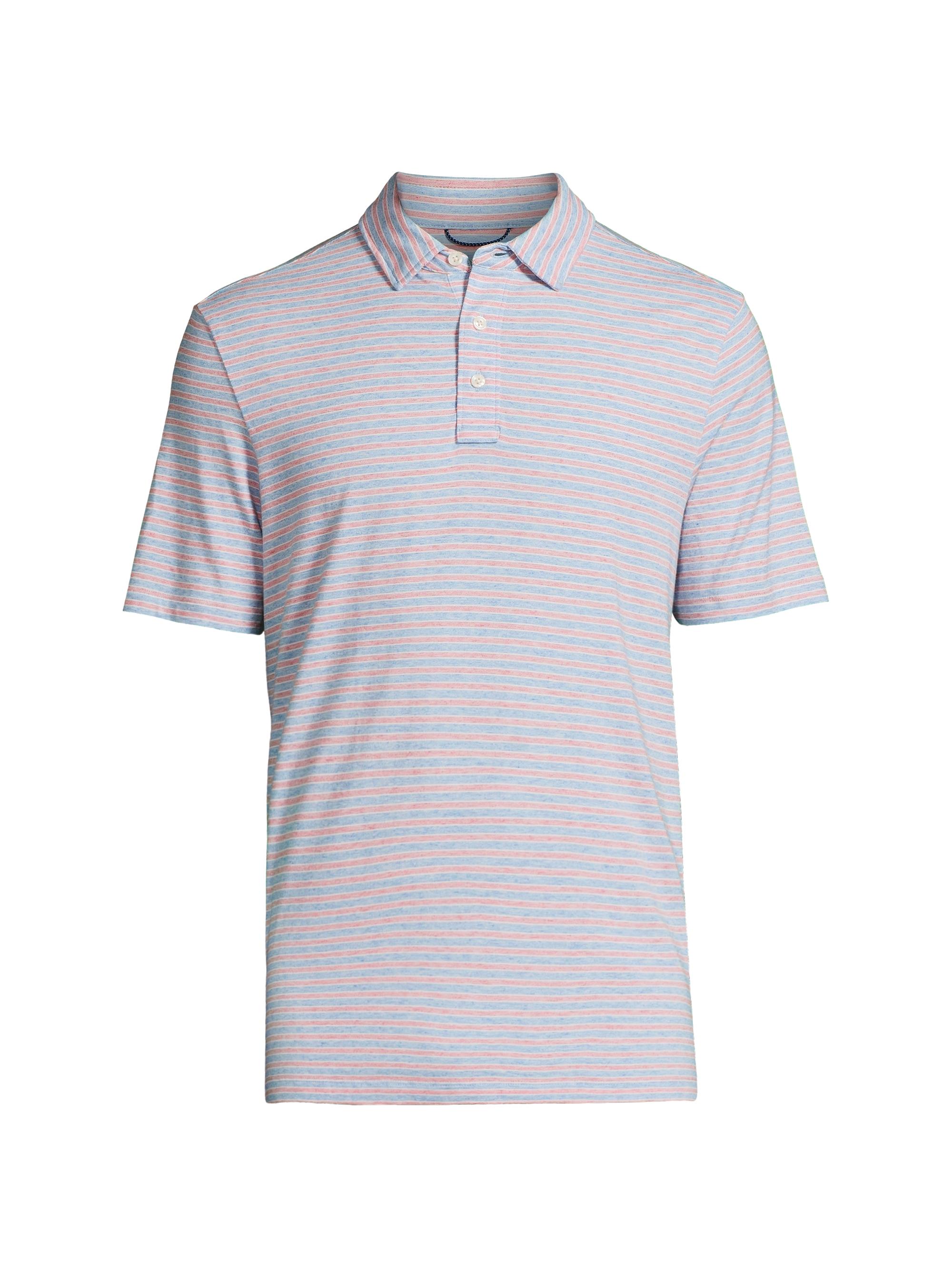 Faherty Brand Men's Movement Cotton-Blend Polo Shirt - Horizon Line Stripe