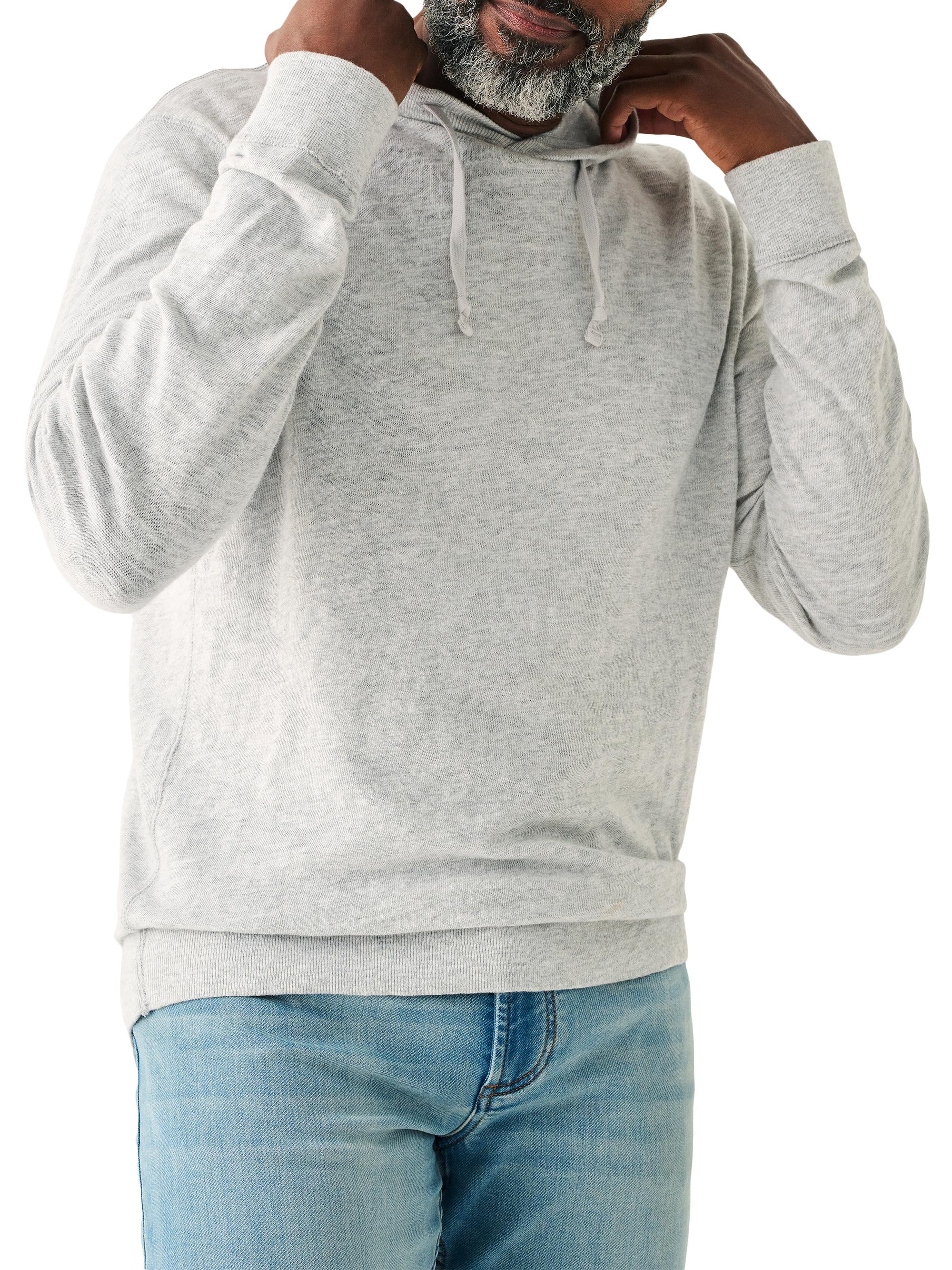 Faherty Brand Men's Sunwashed Cotton Hoodie - Light Grey