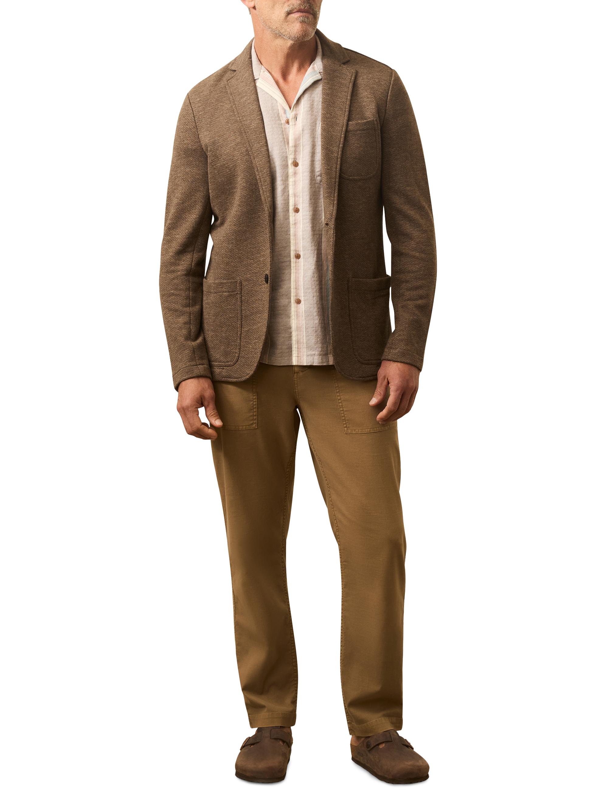 Faherty Brand Men's Inlet Knit Blazer - Winter Brown Melange | Thumbnail 2
