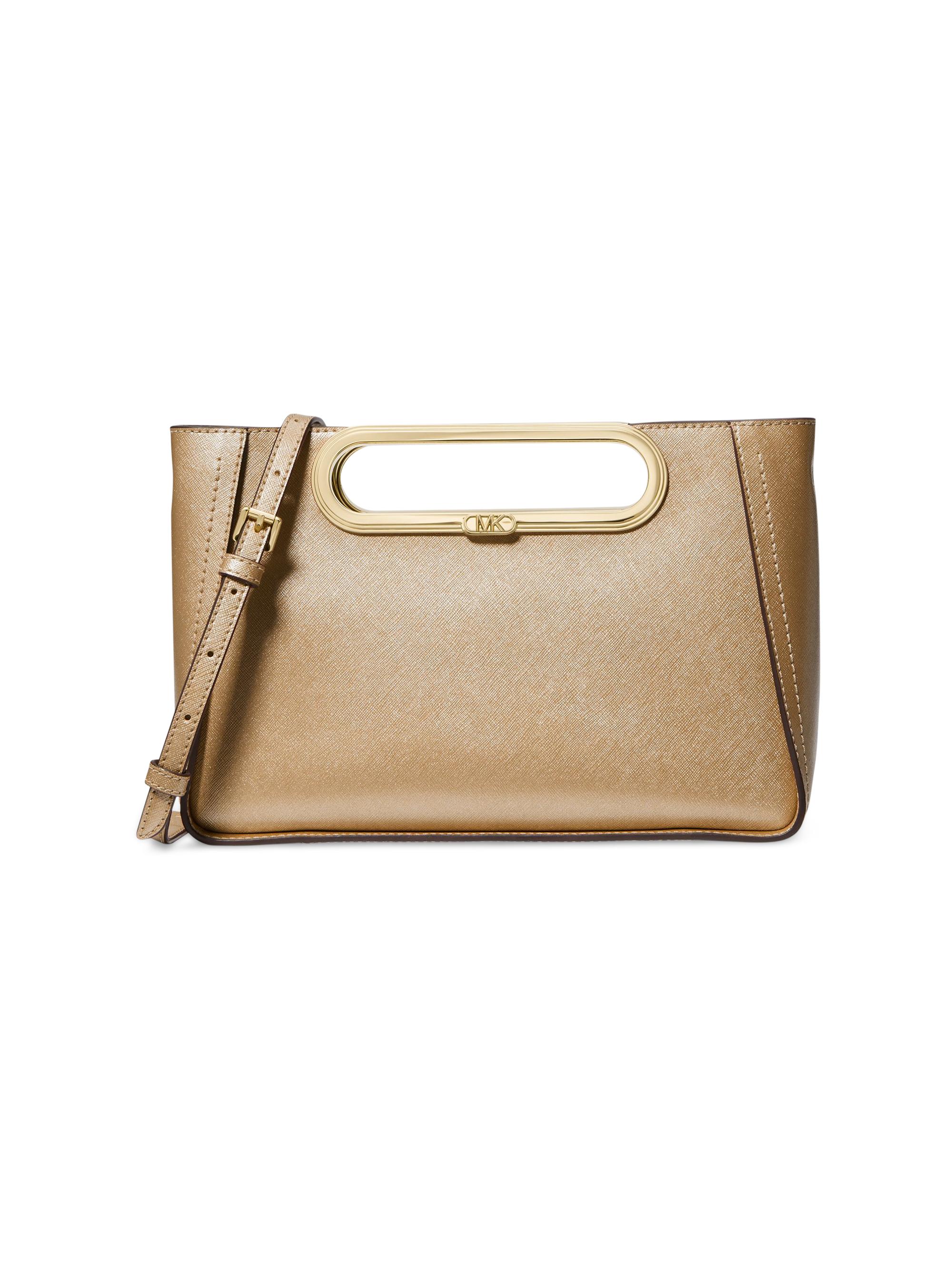 MICHAEL Michael Kors Women's  Chelsea Leather Convertible Clutch - Pale Gold