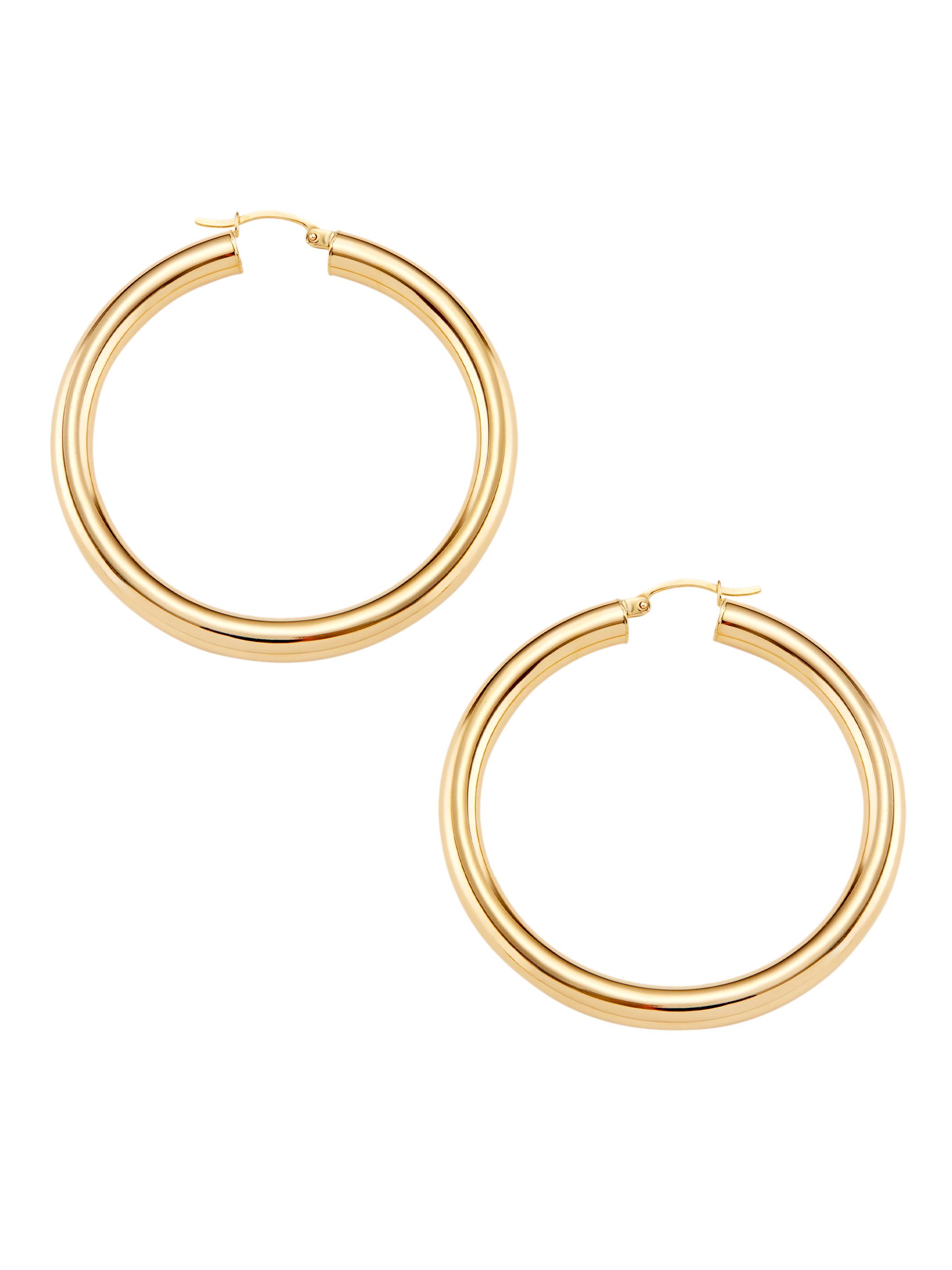 Saks Fifth Avenue Collection Women's 14K Yellow Gold Tubular Hoop Earrings/5MM x 50MM - Gold