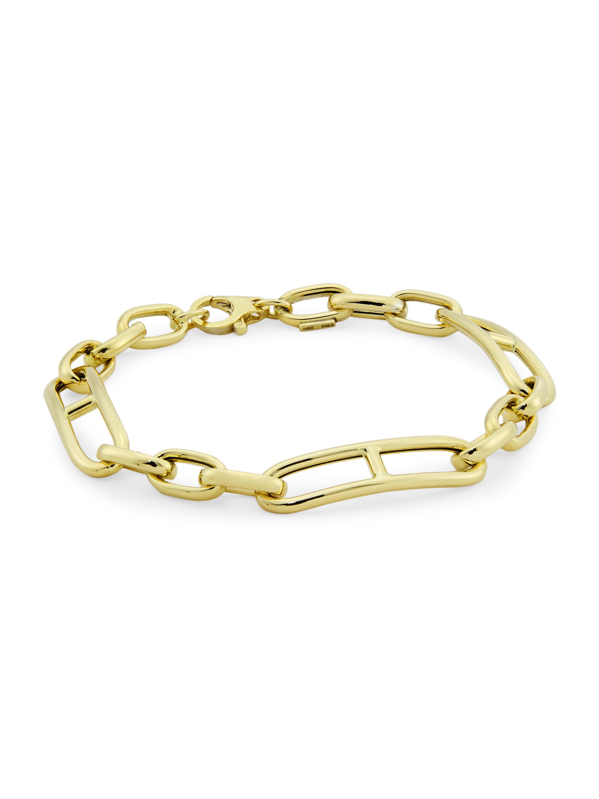 Saks Fifth Avenue Collection Women's 14K Yellow Gold Mariner Chain Bracelet - Gold