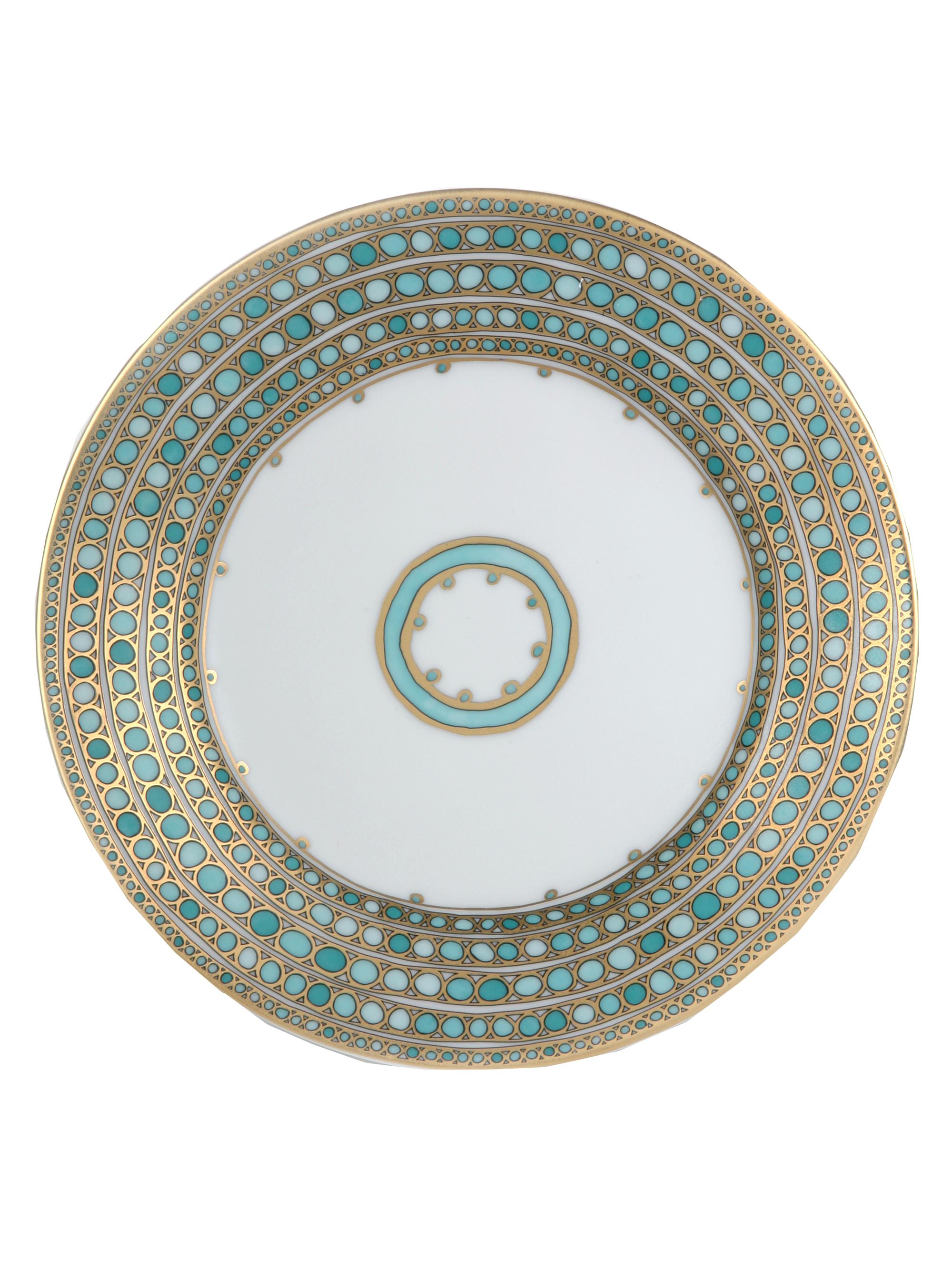 Robert Haviland & C Parlon Syracuse Dessert Plate - Turquoise
