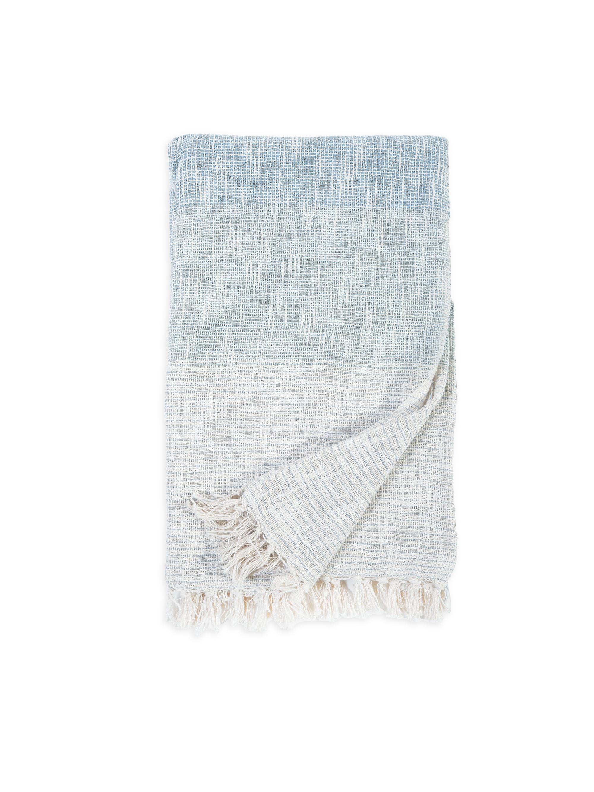 Pom Pom at Home Isla Oversized Throw Blanket -  French Blue