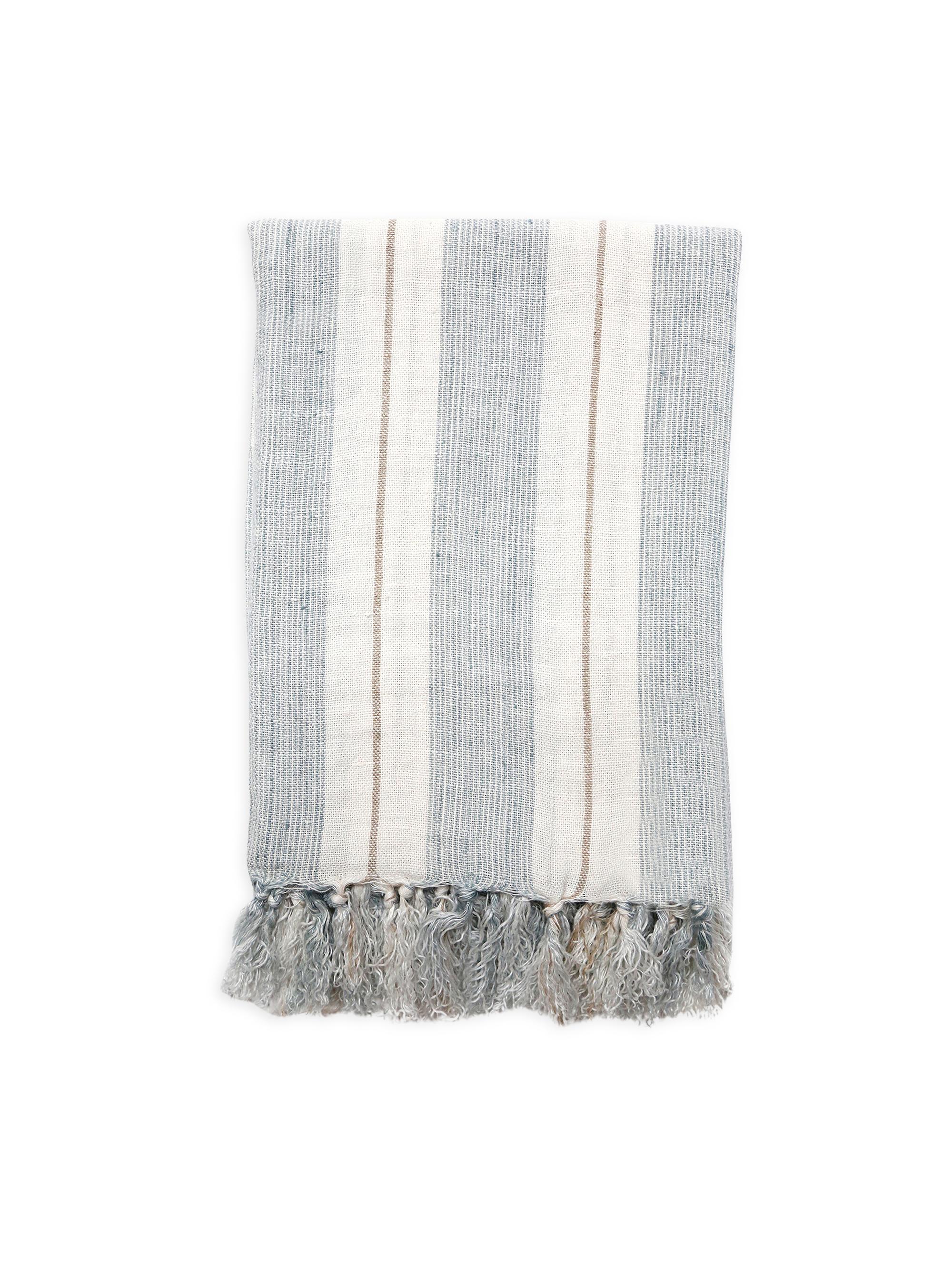 Pom Pom at Home Laguna Blanket - Ocean Natural King