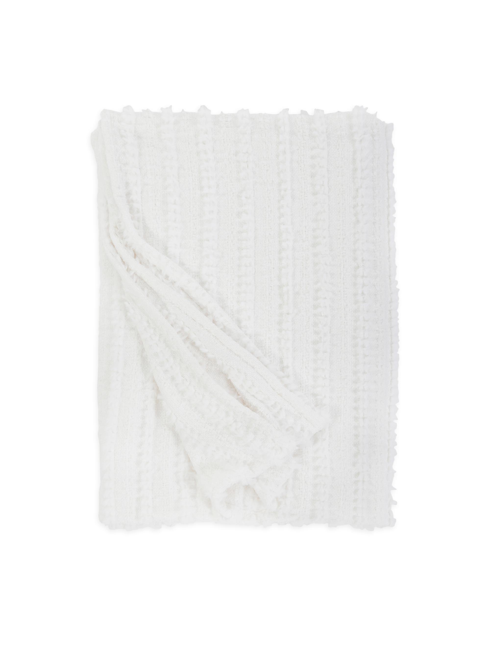 Pom Pom at Home Camille Oversized Throw - Winter White
