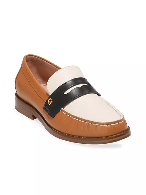 Shop Cole Haan Lux Pinch Colorblocked Penny Loafers | Saks Fifth