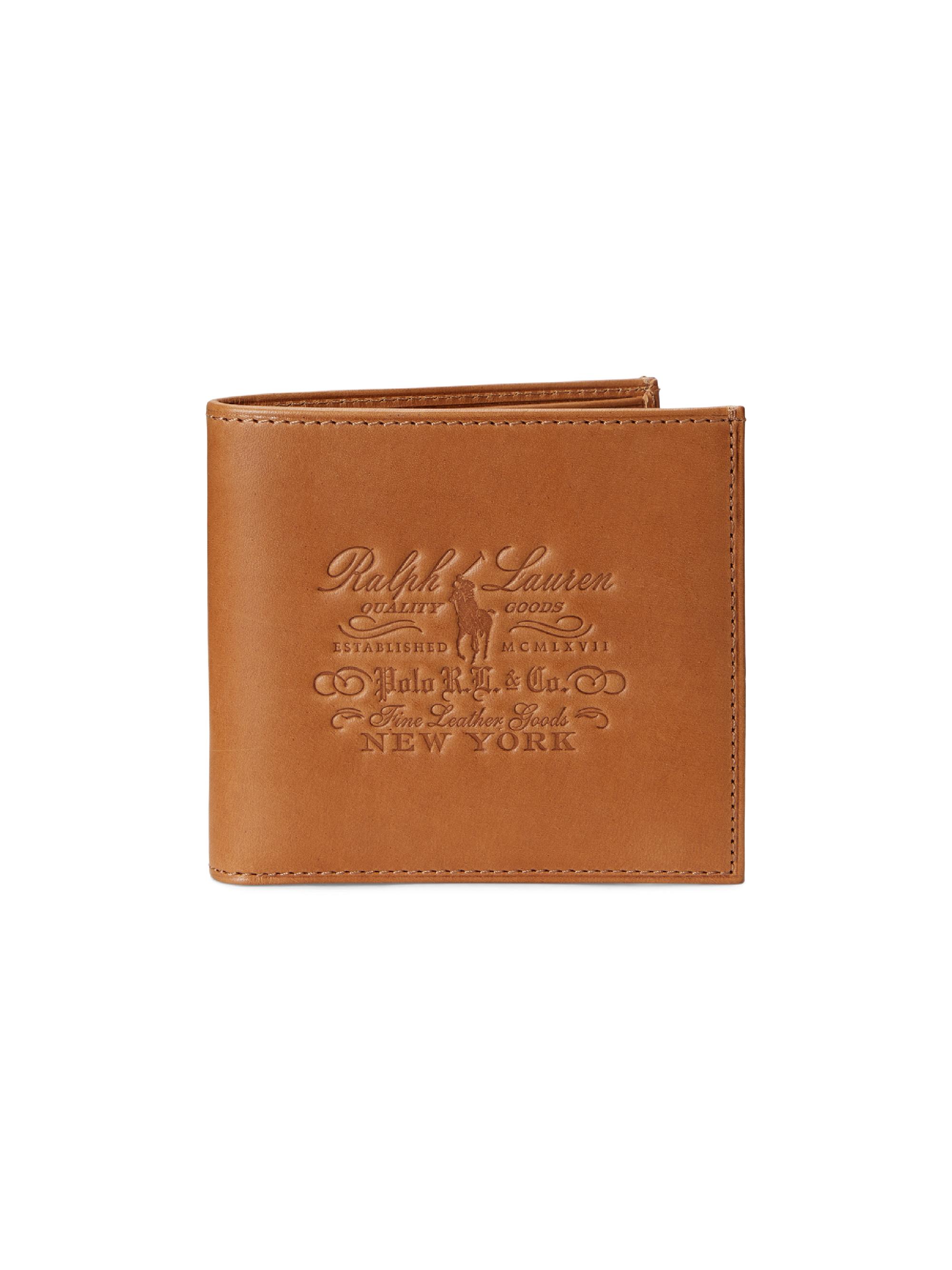 Polo Ralph Lauren Men's Heritage Leather Bifold Wallet - Tan