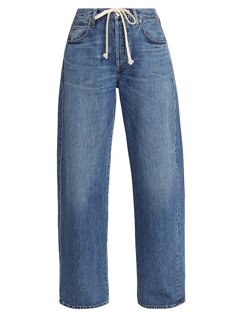 Shop Citizens of Humanity Brynn Drawstring Wide-Leg Jeans Shop Citizens of Humanity Brynn Drawstring Wide-Leg Jeans
