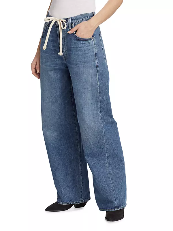 Shop Citizens of Humanity Brynn Drawstring Wide-Leg Jeans