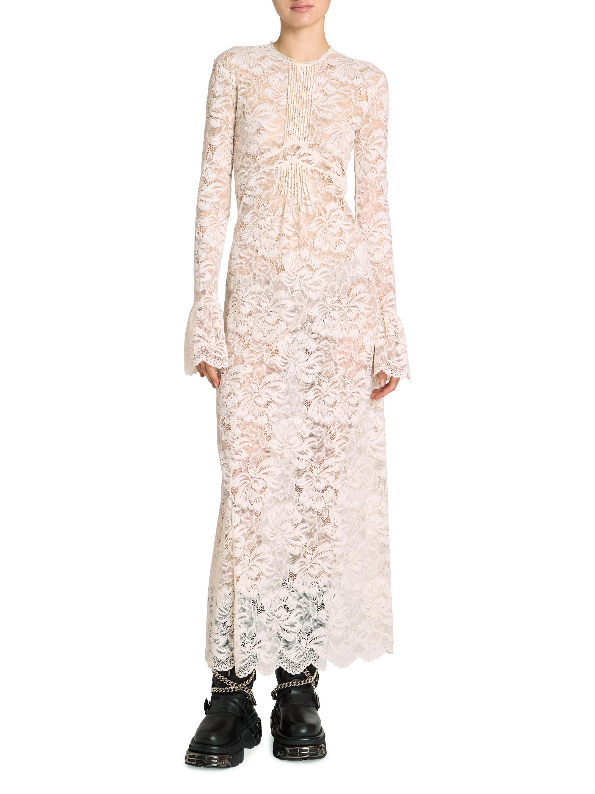 knee length dresses for ladies Oversized Tee With Lace Skirt