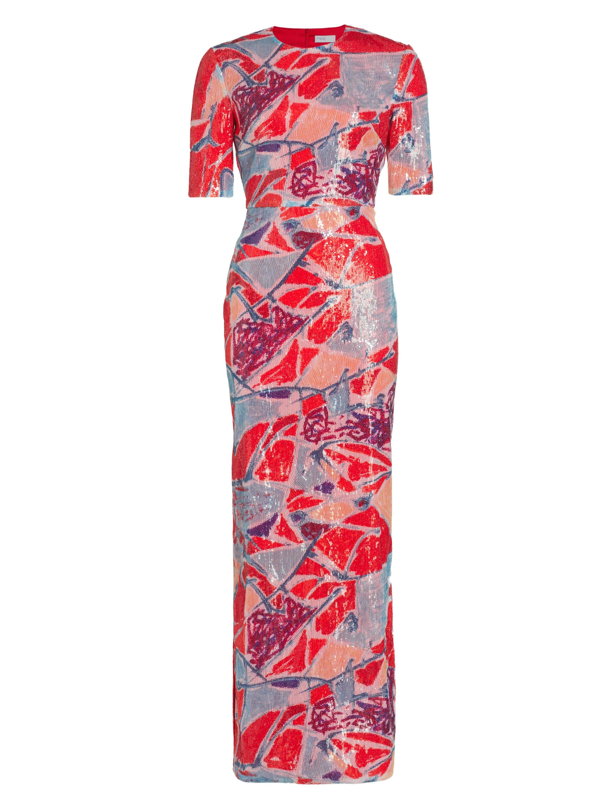 Rosetta Getty Women's Abstract Sequined Maxi Dress
