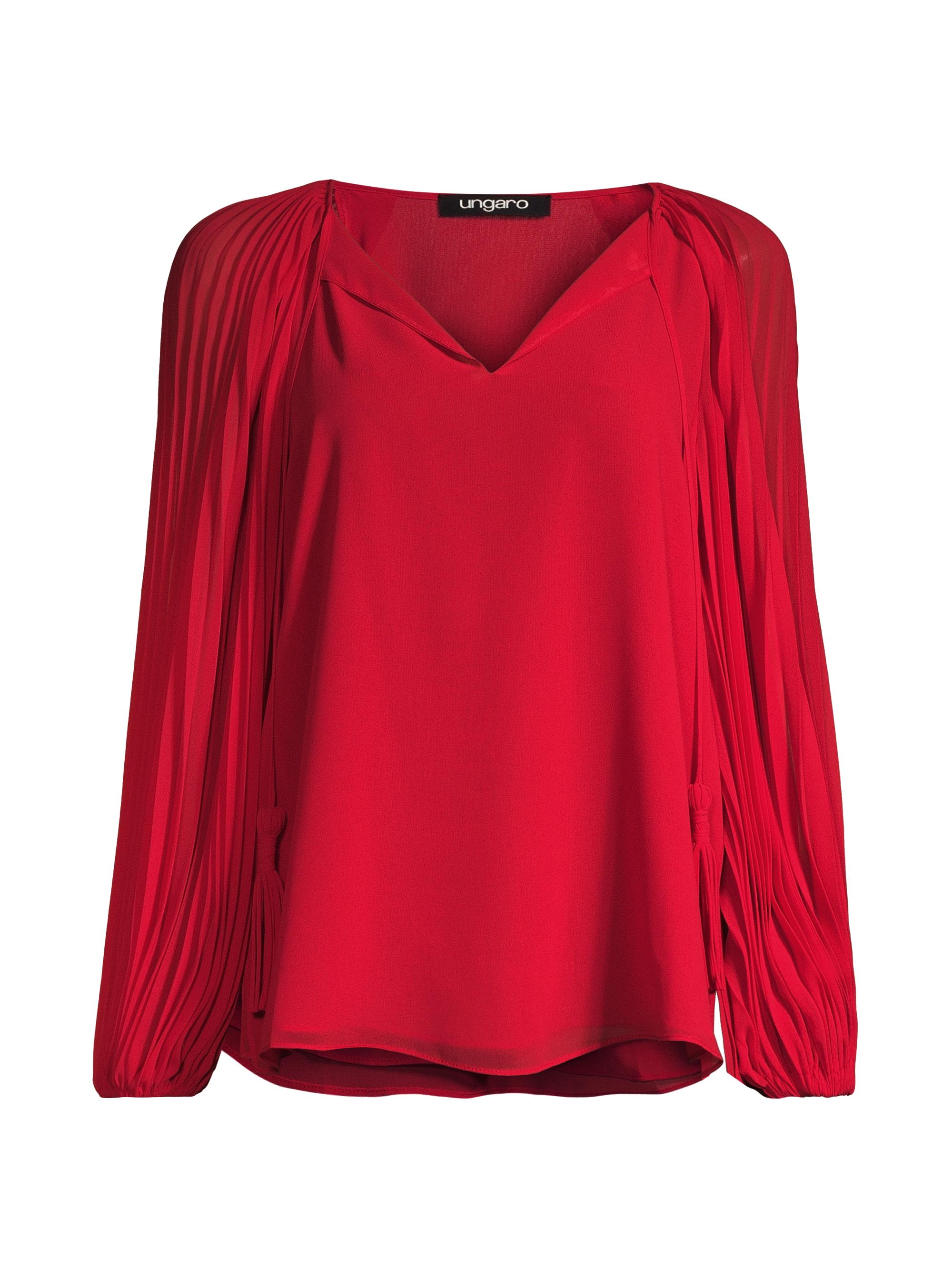 Ungaro Women's Cameron Balloon-Sleeve Blouse - Venetian Red