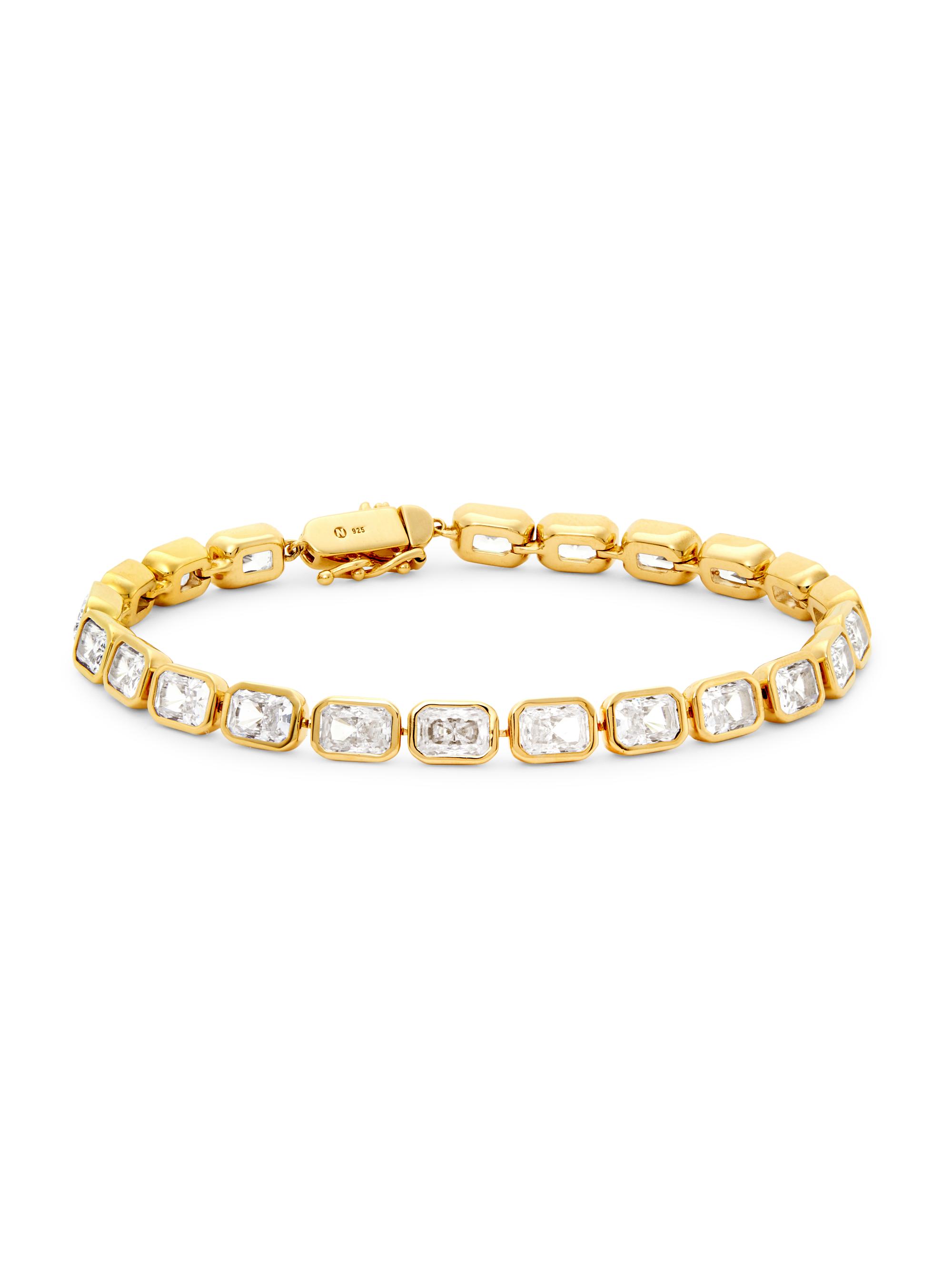 Adriana Orsini Women's Bubbly 18K-Gold-Plated & Cubic Zirconia Bracelet - Gold Crystal