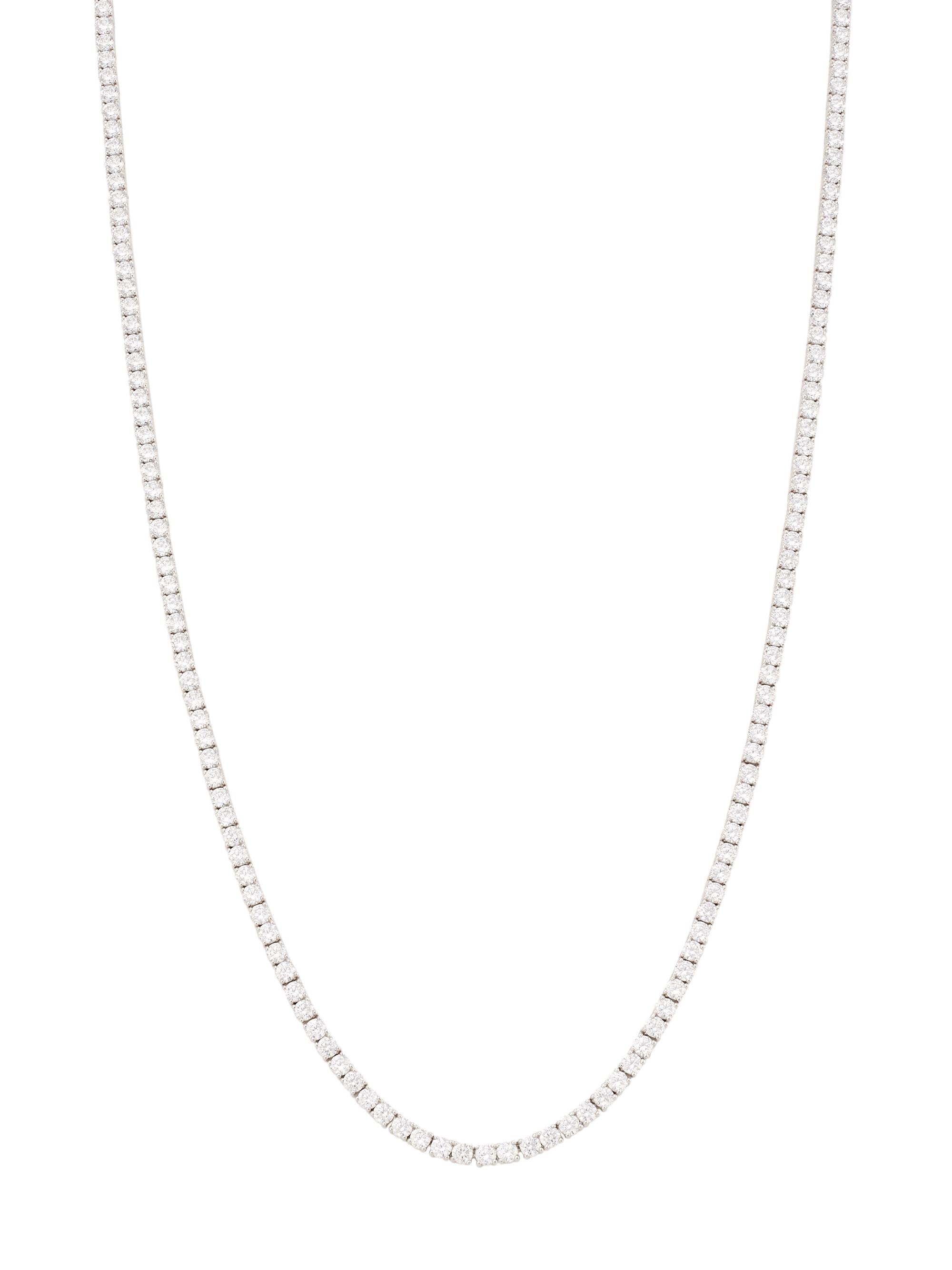 Adriana Orsini Women's Naomi Rhodium-Plated & Cubic Zirconia Long Tennis Necklace/24" - Silver Crystal
