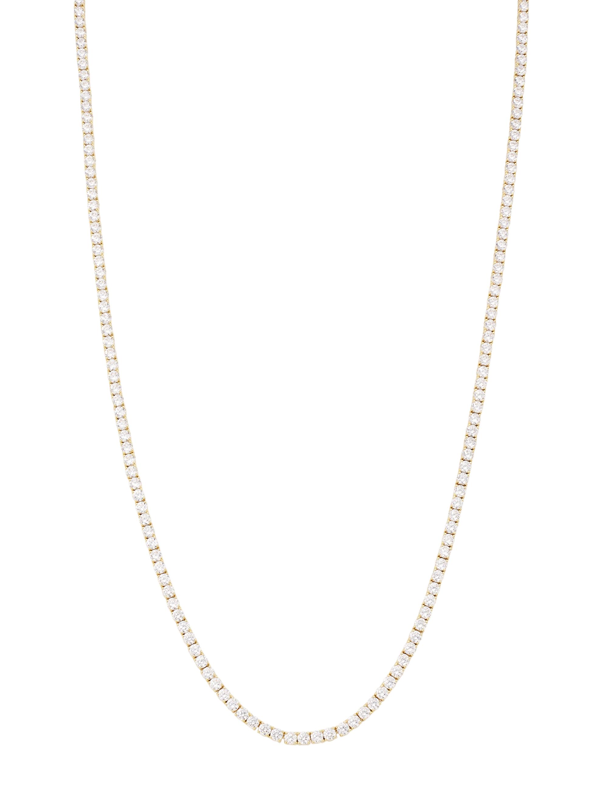 Adriana Orsini Women's Naomi 18K-Gold-Plated & Cubic Zirconia Long Tennis Necklace - Gold Crystal