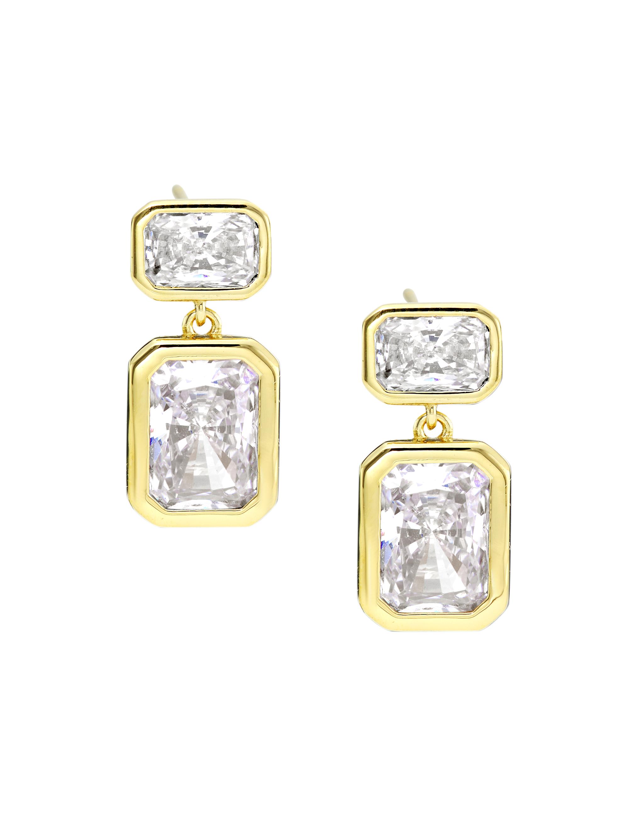 Adriana Orsini Women's Bubbly 18K Gold-Plated & Cubic Zirconia Drop Earrings - Gold