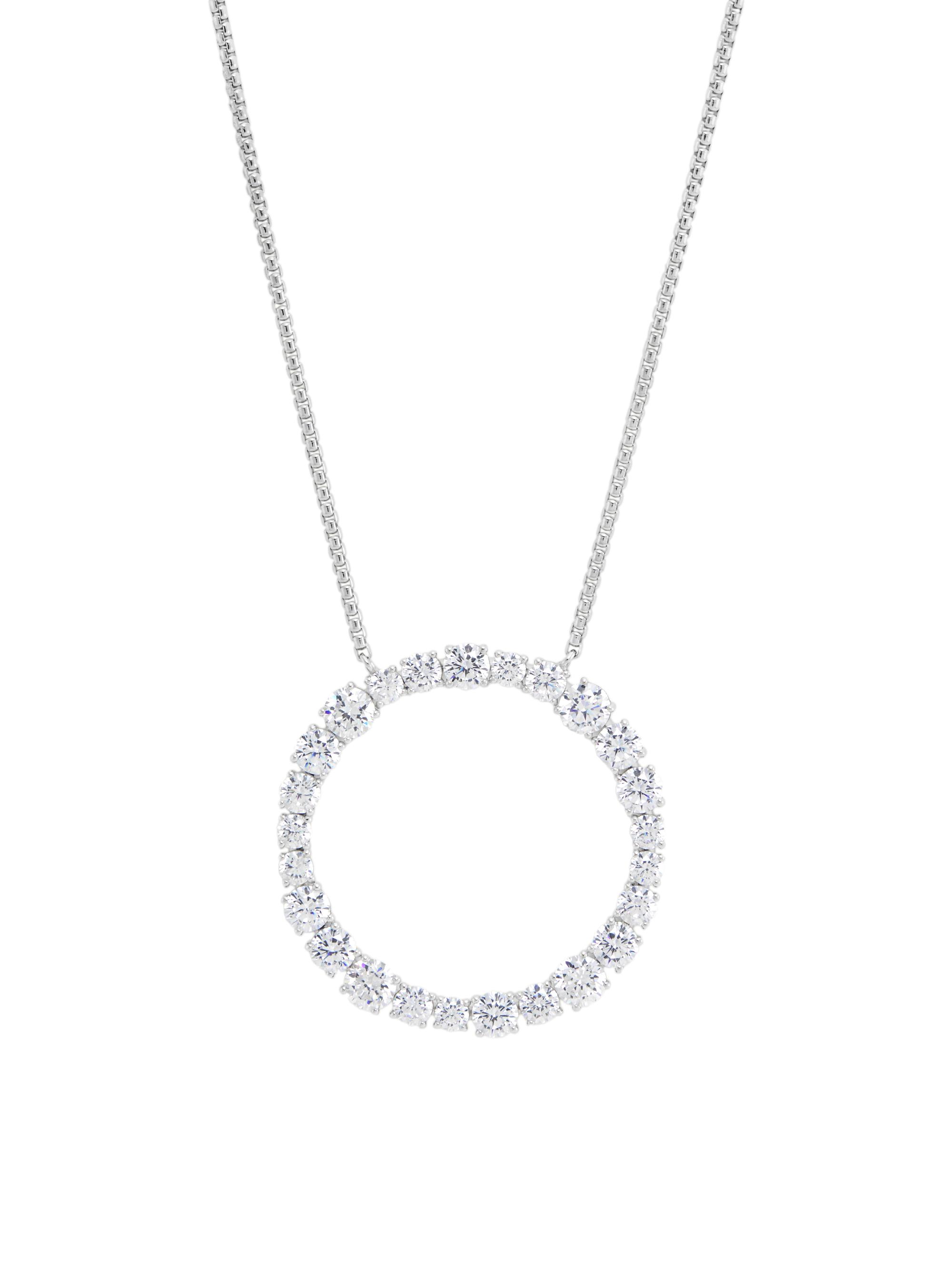 Adriana Orsini Women's Bubbly Bubbles Sterling Silver & Cubic Zirconia Pendant Necklace - Rhodium