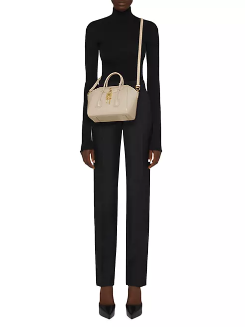 Givenchy Mini Antigona Lock Bag Khaki For Women, Women's Handbags