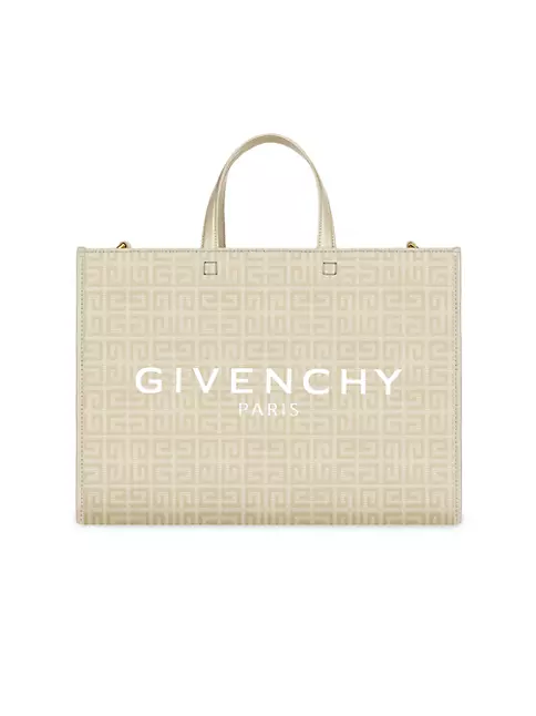 Shop Givenchy Medium G-Tote Oswald Shopping Bag In 4G Coated Canvas