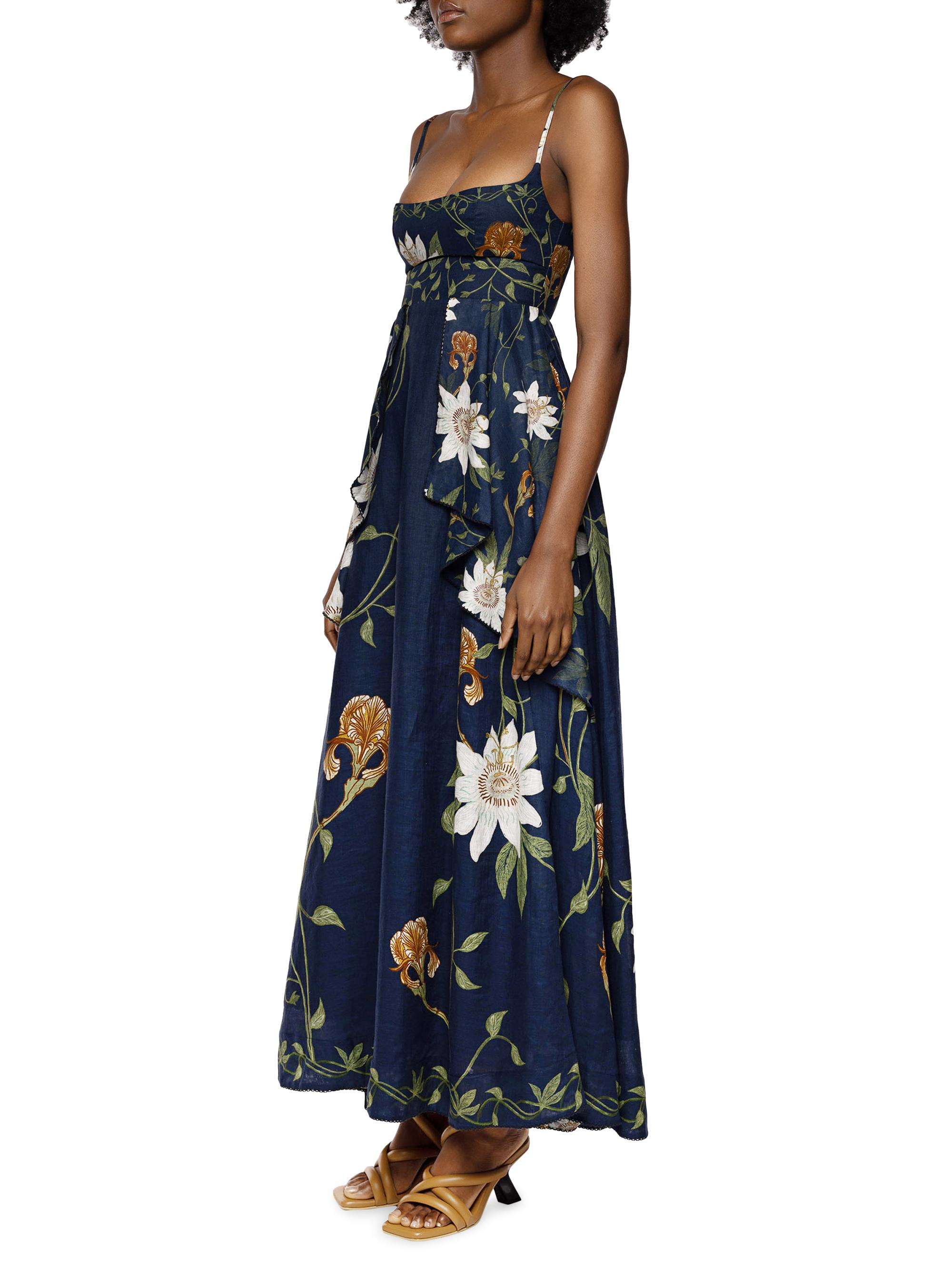 Agua by Agua Bendita Ethel Pasiflora Empire-Waist Maxi Dress | Saks Fifth  Avenue