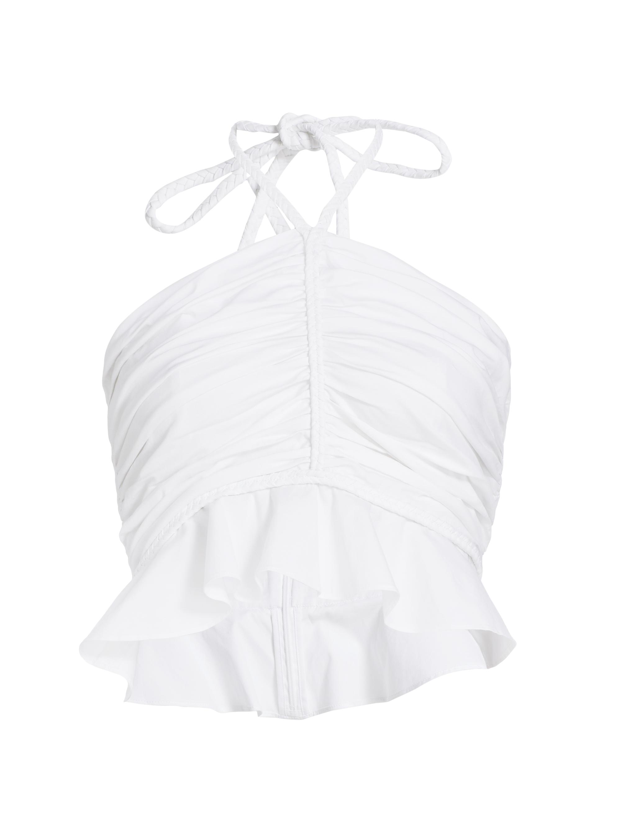 Veronica Beard Women's Arienne Ruched Top - White